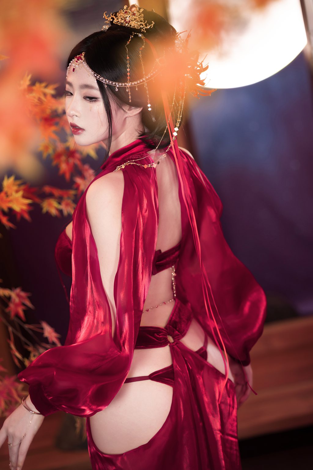 知名动漫博主@清水由乃 月下舞姬[59P-1.06G] 网红写真-第4张