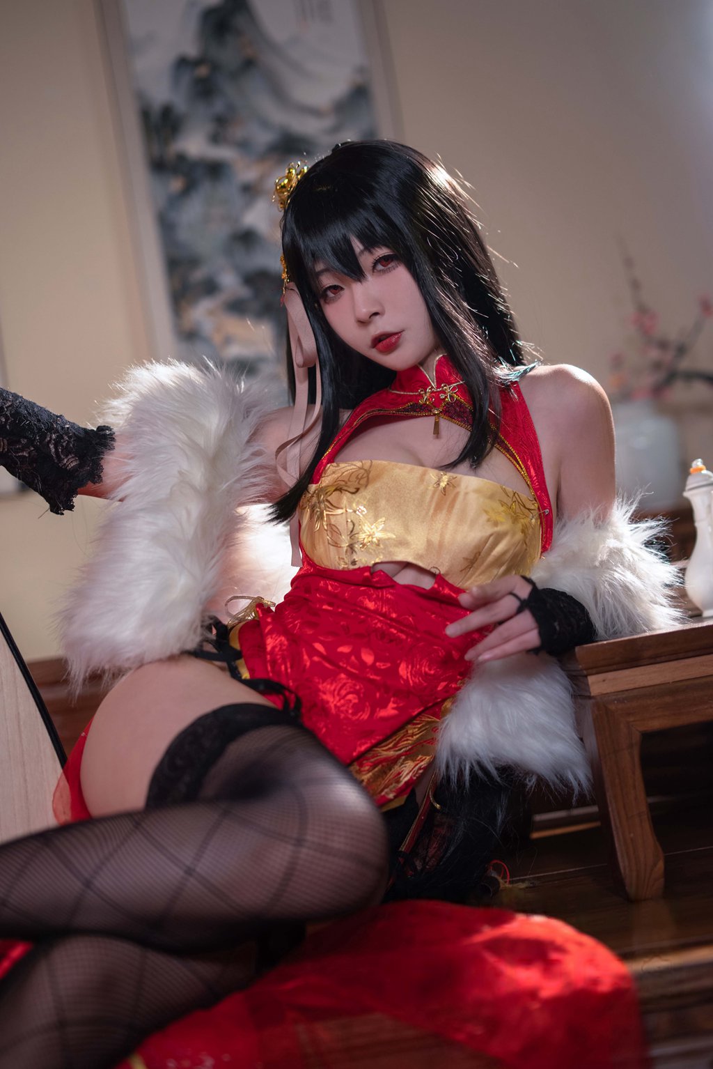 动漫博主@yuuhui玉汇 碧蓝航线 大凤旗袍[23P-148M] 网红写真-第4张