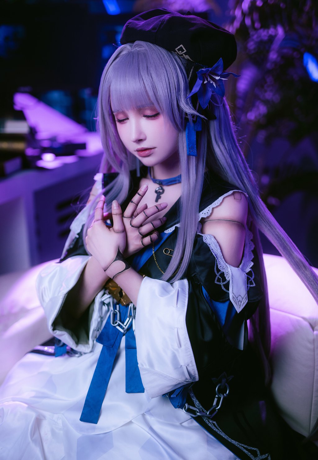 网紅Coser@一千只猫薄禾 –小黑塔[19P-122M] 网红写真-第4张