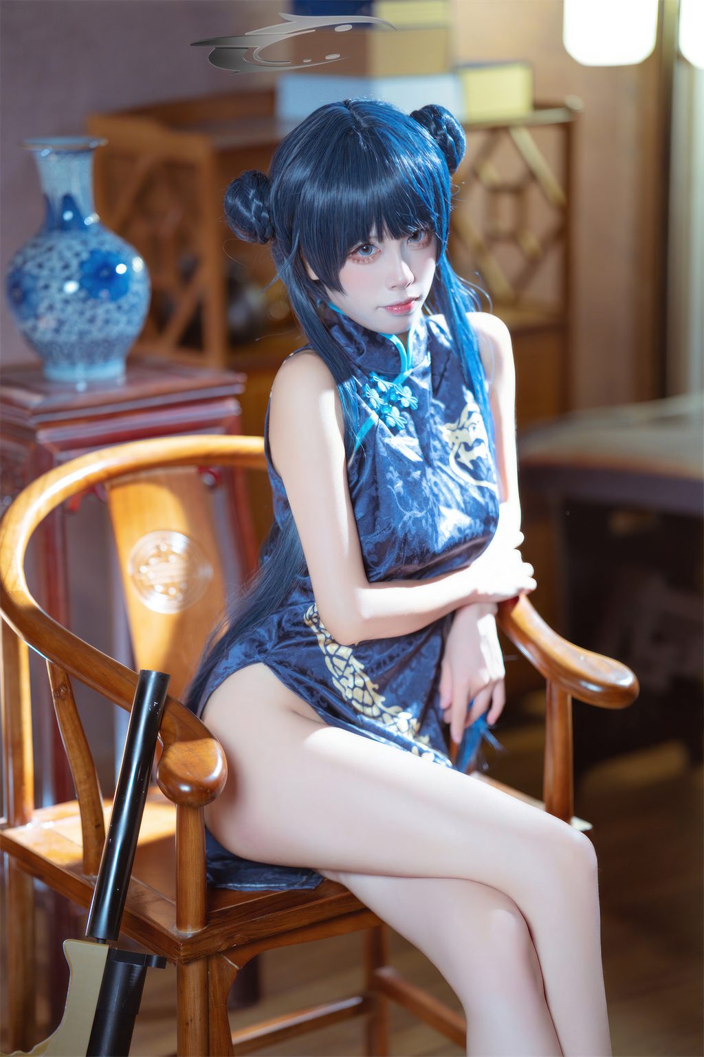 网红Coser@三無人型 –妃咲旗袍[42P-407M] 网红写真-第4张