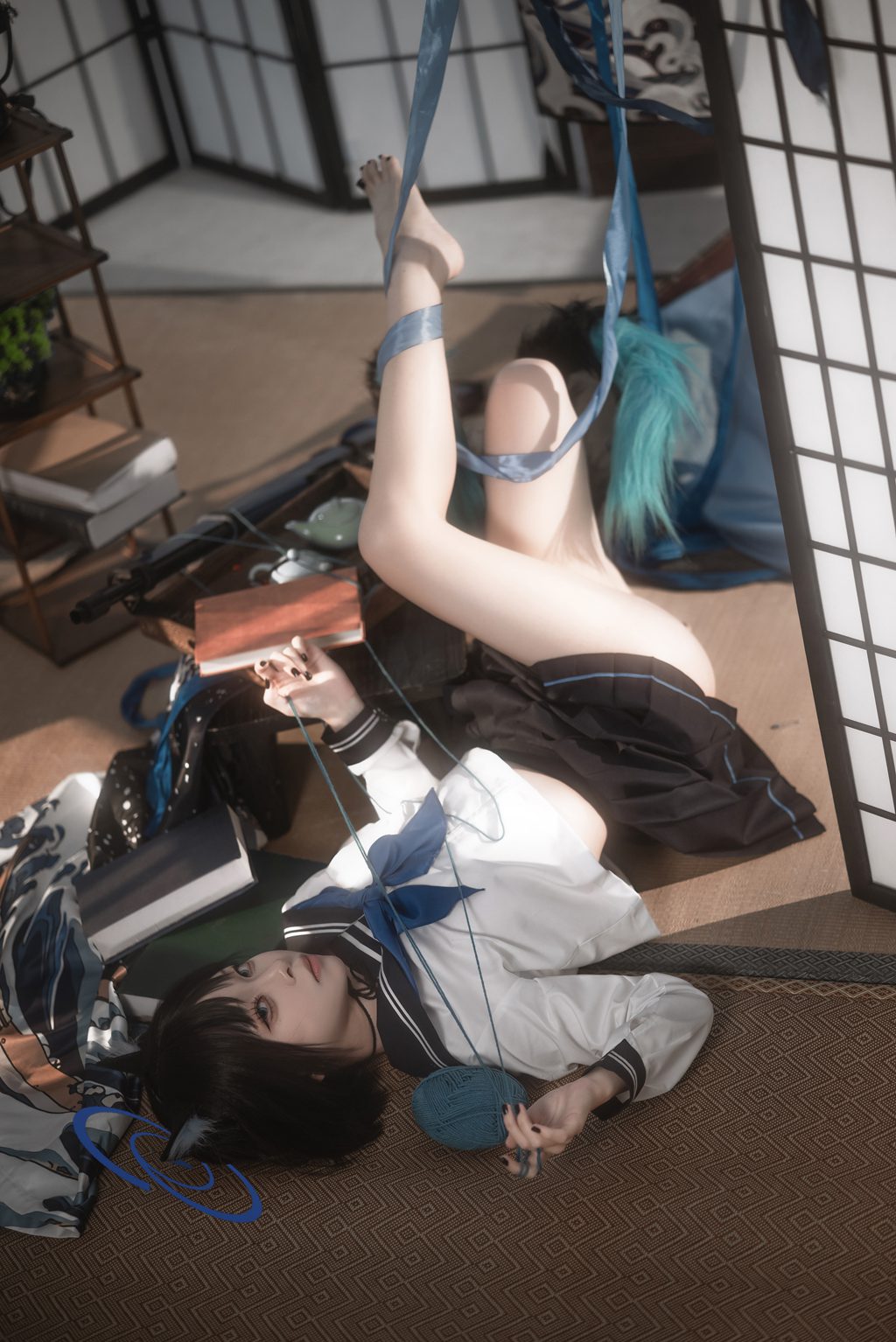 网红Coser@矢量鱼 –蔚蓝档案 桐生桔梗 [28P-357MB] 网红写真-第4张