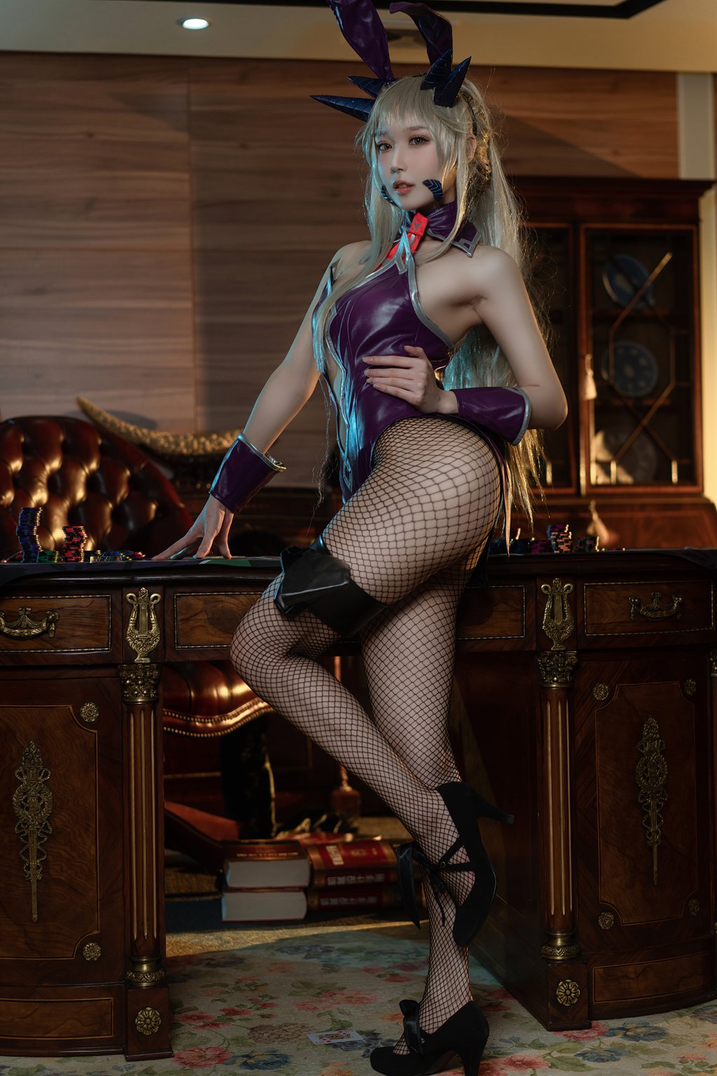 动漫博主@阿包也是兔娘 黑枪呆兔女郎 [25P/519MB] 网红写真-第4张