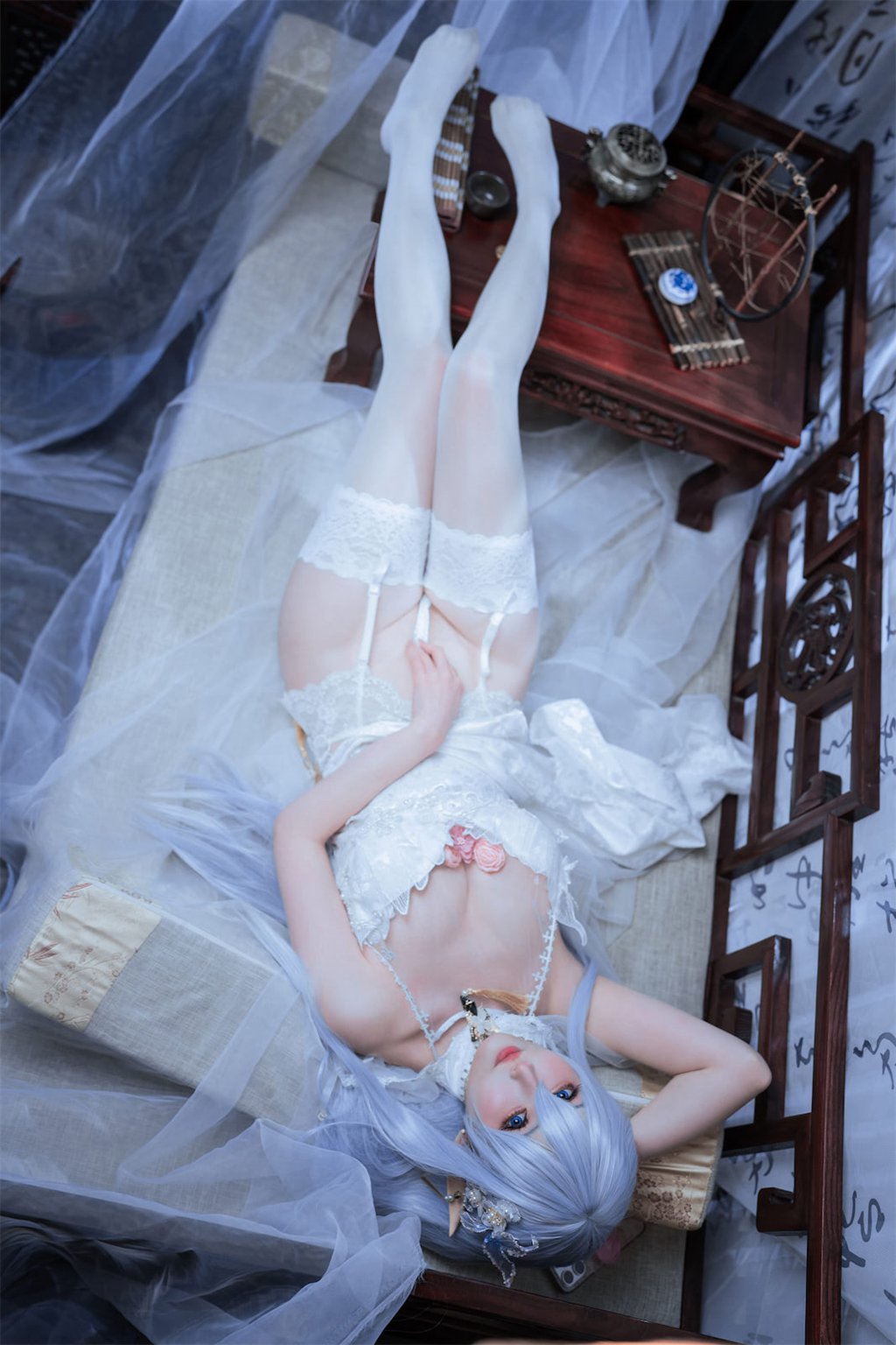 知名动漫Coser@rioko凉凉子 阿尔比恩旗袍 [54P/11V/47MB] 网红写真-第4张