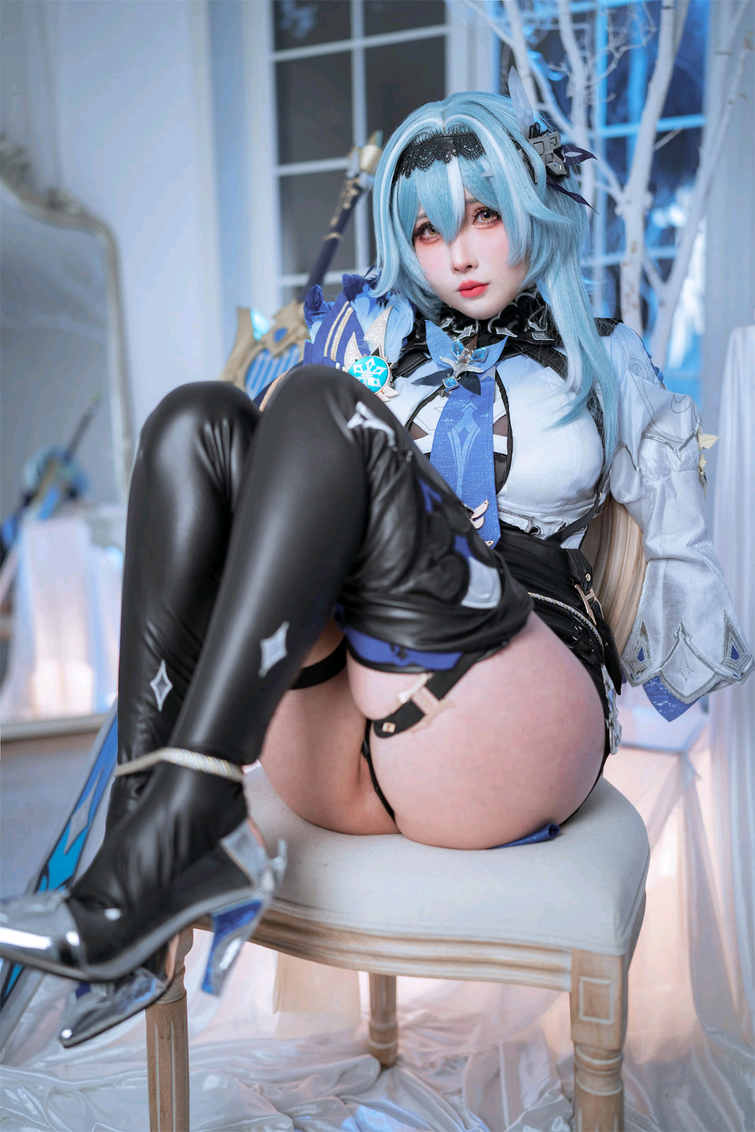 知名动漫Coser@rioko凉凉子 优菈浪花骑士 [76P/72MB] 网红写真-第4张