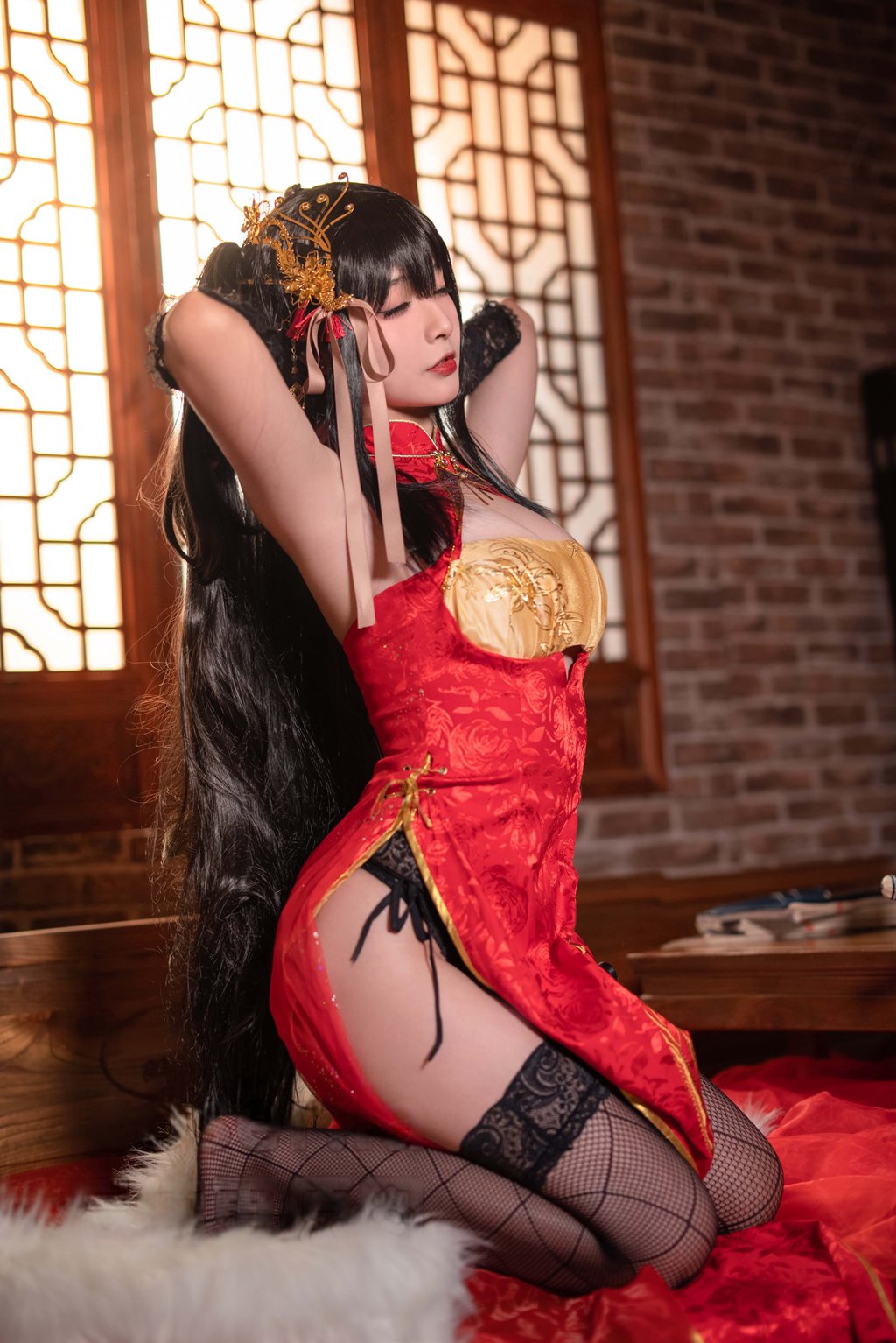 动漫博主@yuuhui玉汇 碧蓝航线 大凤旗袍[23P-148M] 网红写真-第3张