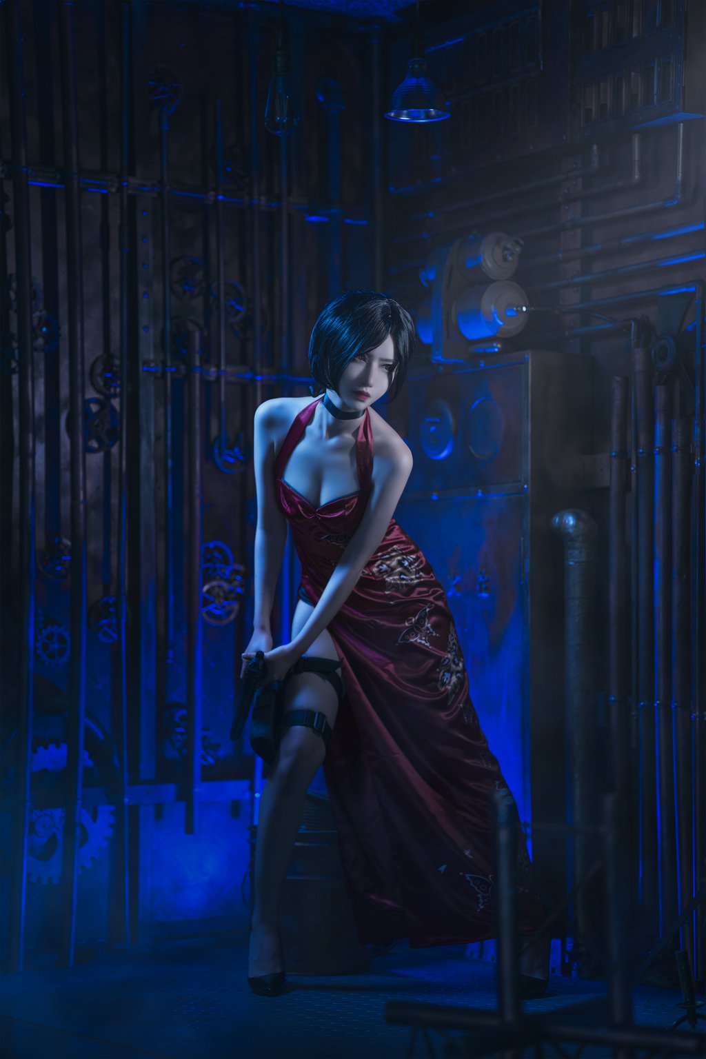 人气动漫Coser@Shika小鹿鹿 艾达王旗袍[14P-140M] 网红写真-第2张