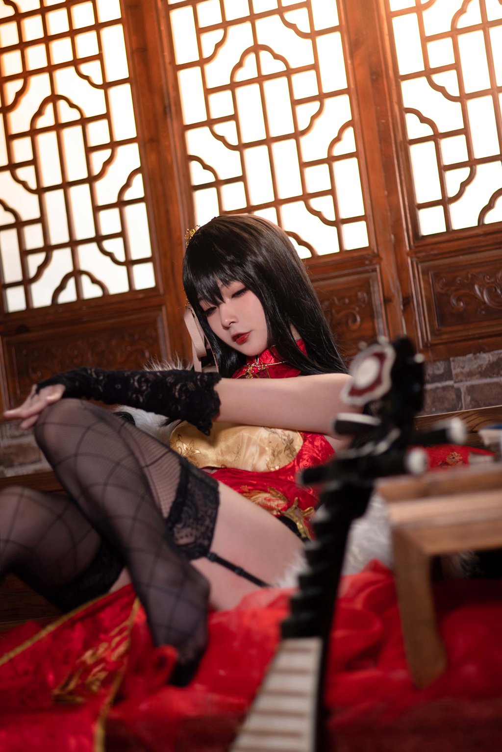 动漫博主@yuuhui玉汇 碧蓝航线 大凤旗袍[23P-148M] 网红写真-第2张