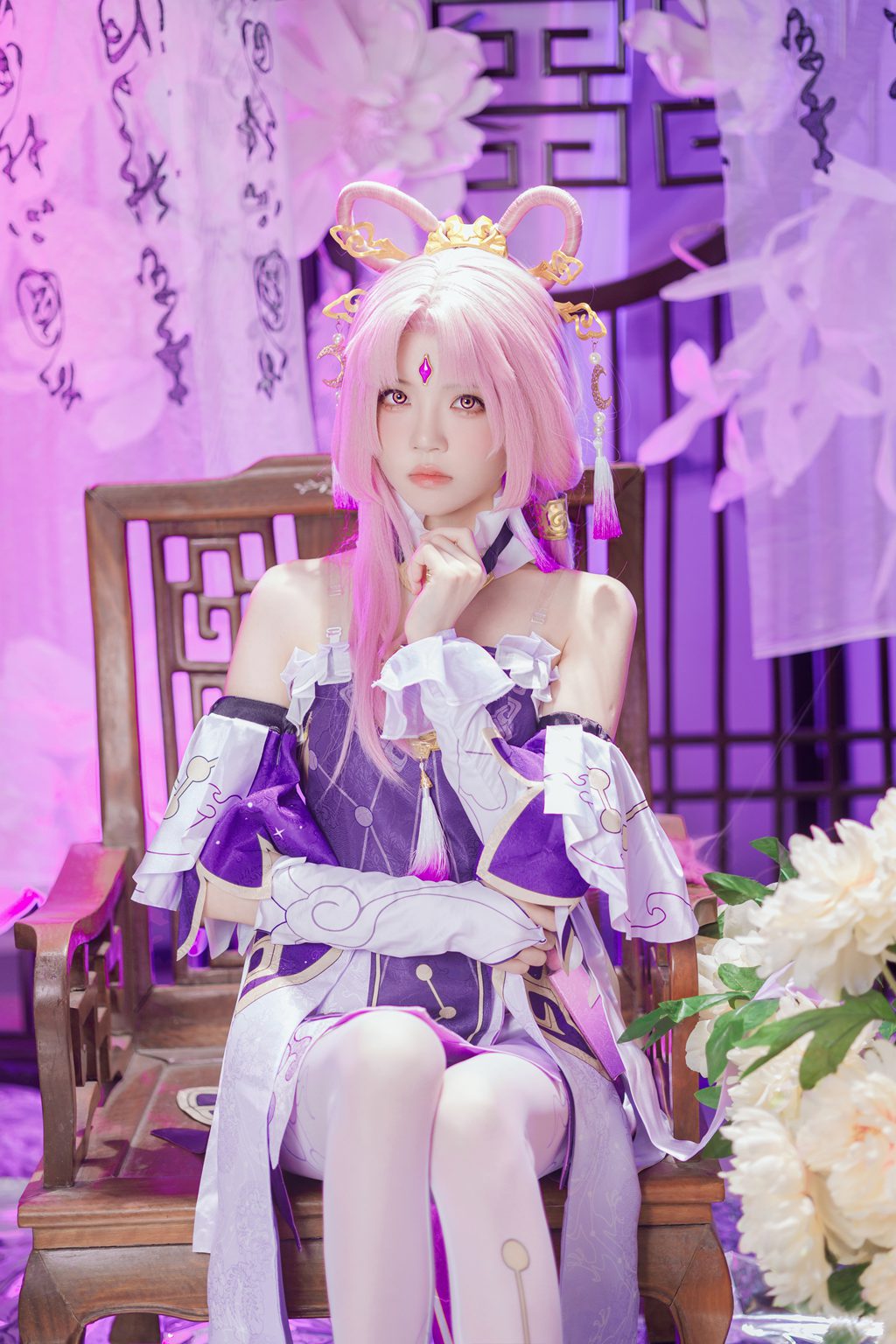 人气Coser@桜桃喵 符玄 [27P/1V/1.77G] 网红写真-第2张