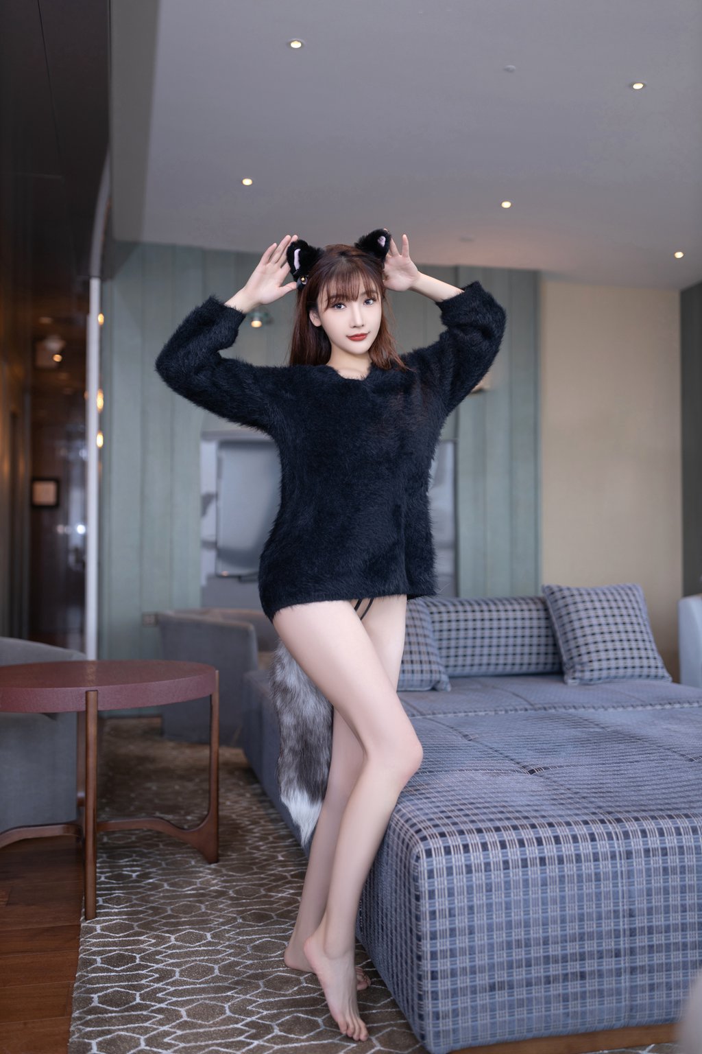 秀人模特@陆萱萱 魅惑黑丝 [90P/1.31GB] 年费专享-第2张