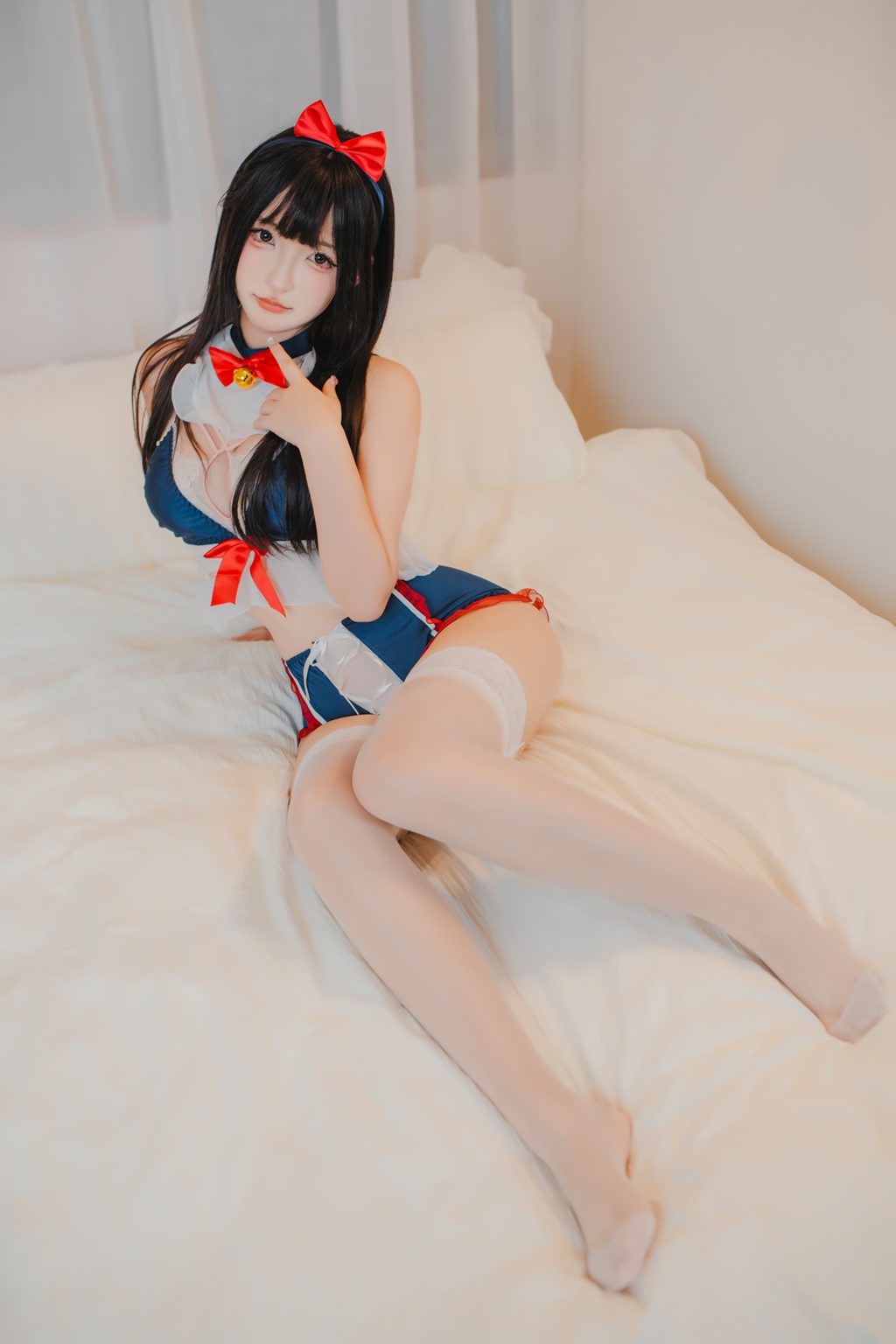 人气Coser@神楽坂真冬写真《白丝猫娘》[75P/2V/286MB] 网红写真-第2张