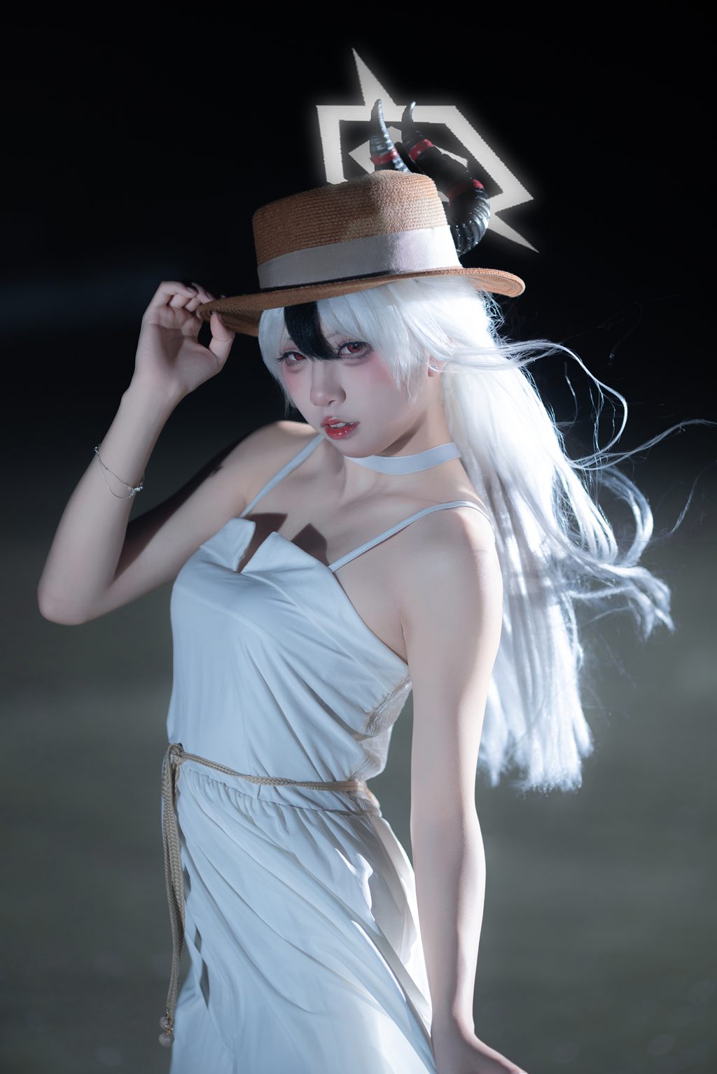 网红Coser@纸悦Etsu_ko –加代子白裙[20P-196M] 网红写真-第2张