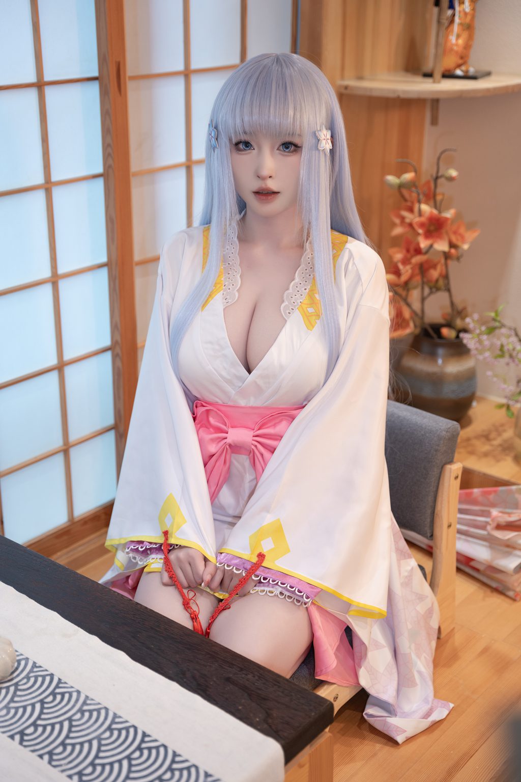 知名动漫博主@清水由乃 雪女 [58P-1.40GB] 网红写真-第1张