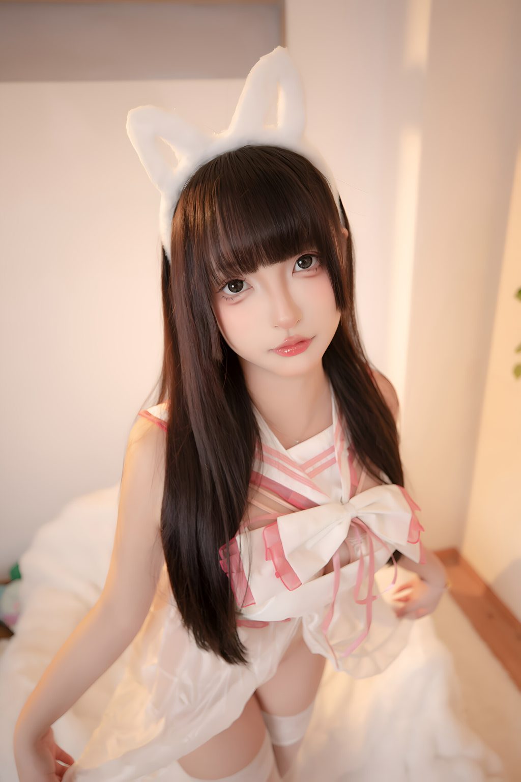 人气Coser@神楽坂真冬写真《白猫公主》[75P/2V/296MB] 网红写真-第1张