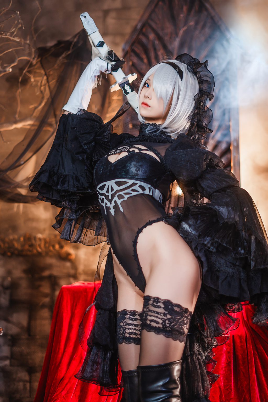 知名动漫博主@蜜汁猫裘 2b [72P1V-1.15GB] 网红写真-第1张