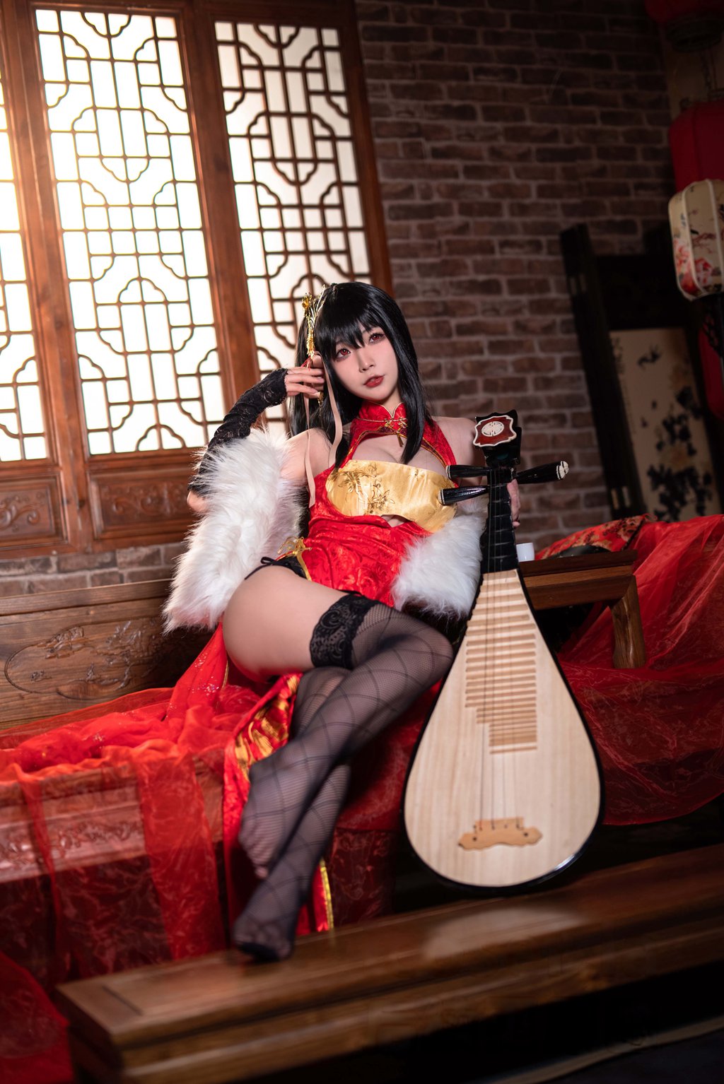 动漫博主@yuuhui玉汇 碧蓝航线 大凤旗袍[23P-148M] 网红写真-第1张