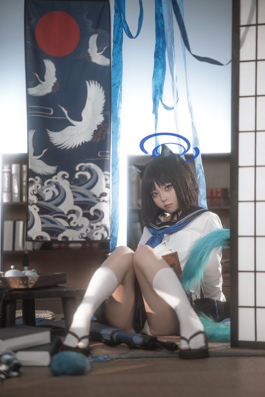 网红Coser@矢量鱼 –蔚蓝档案 桐生桔梗 [28P-357MB] 网红写真-第1张