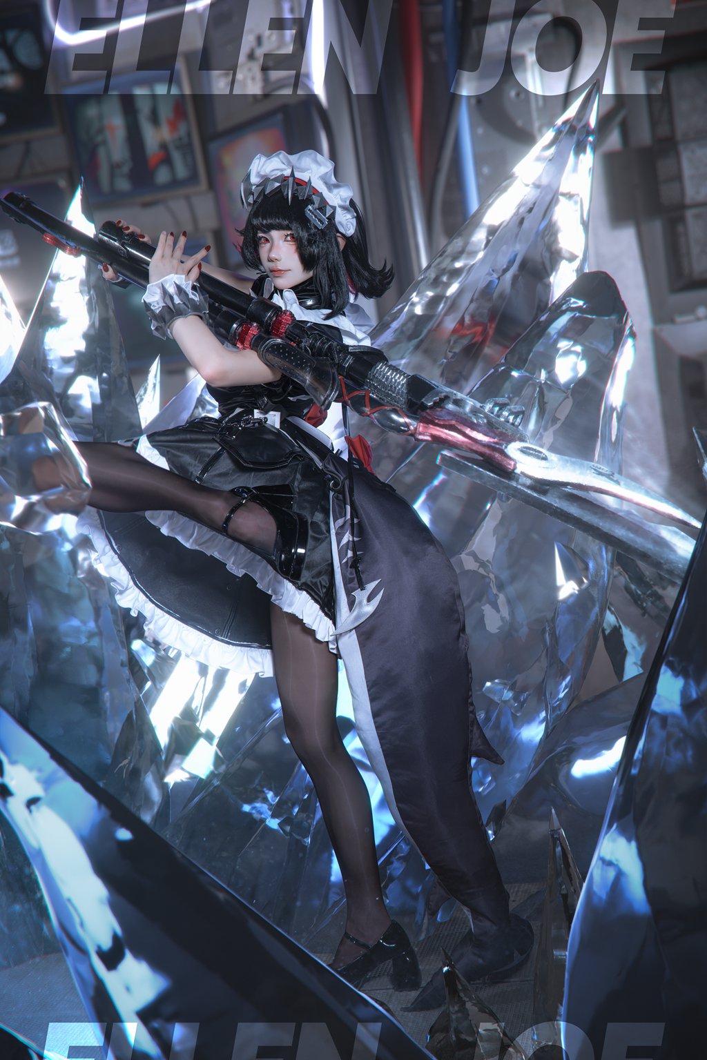 网紅博主@咬一口兔娘(黏黏团子兔) 慵懒逐浪-艾莲·乔 [78P/1V/1.63GB] 网红写真-第1张