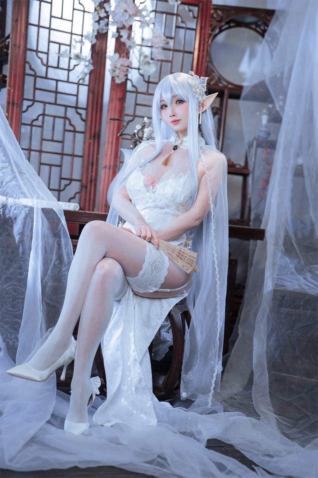 知名动漫Coser@rioko凉凉子 阿尔比恩旗袍 [54P/11V/47MB] 网红写真-第1张