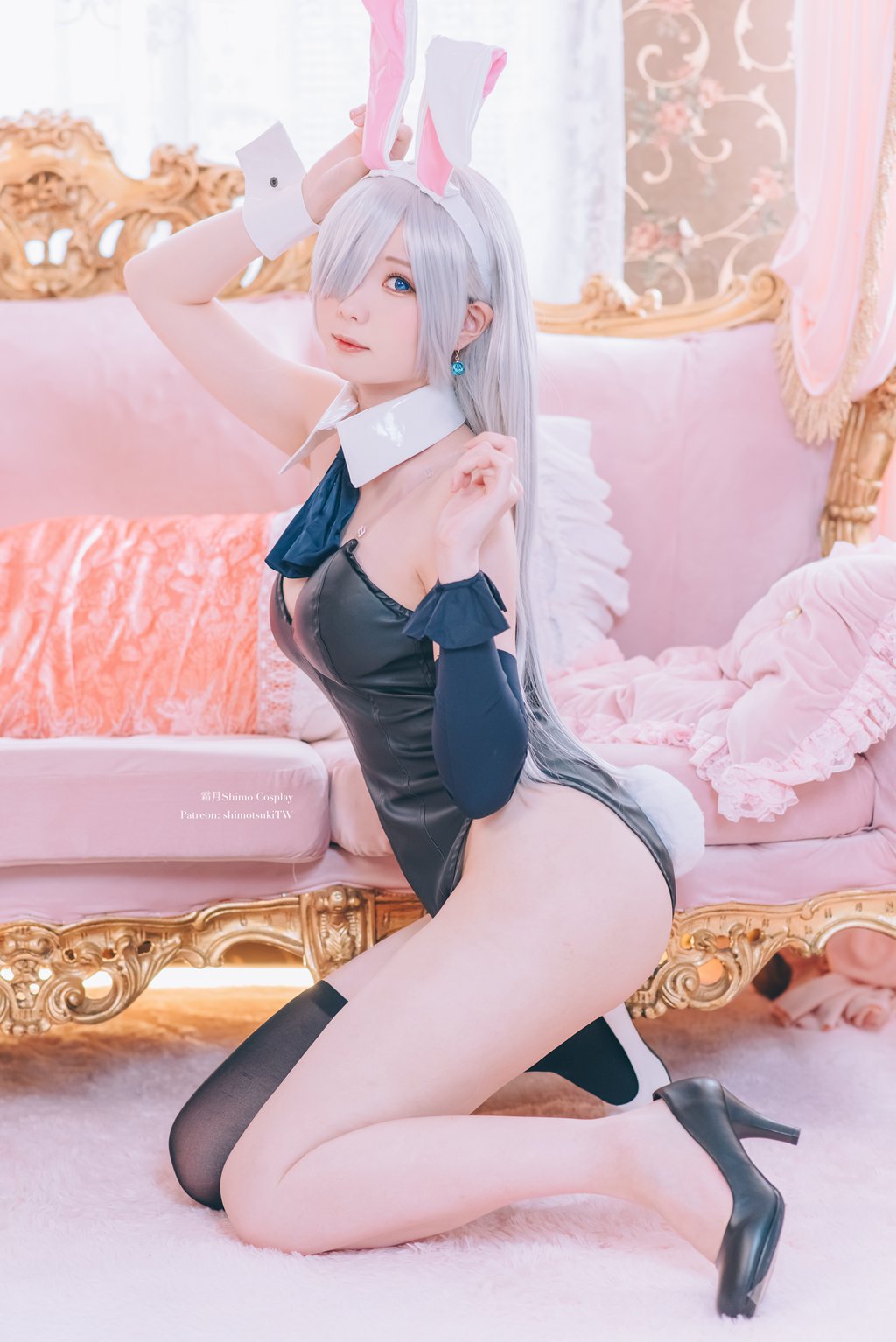 网紅Coser@霜月shimo 七大罪 伊丽莎白 兔女郎 [16P-261MB] 网红写真-第1张