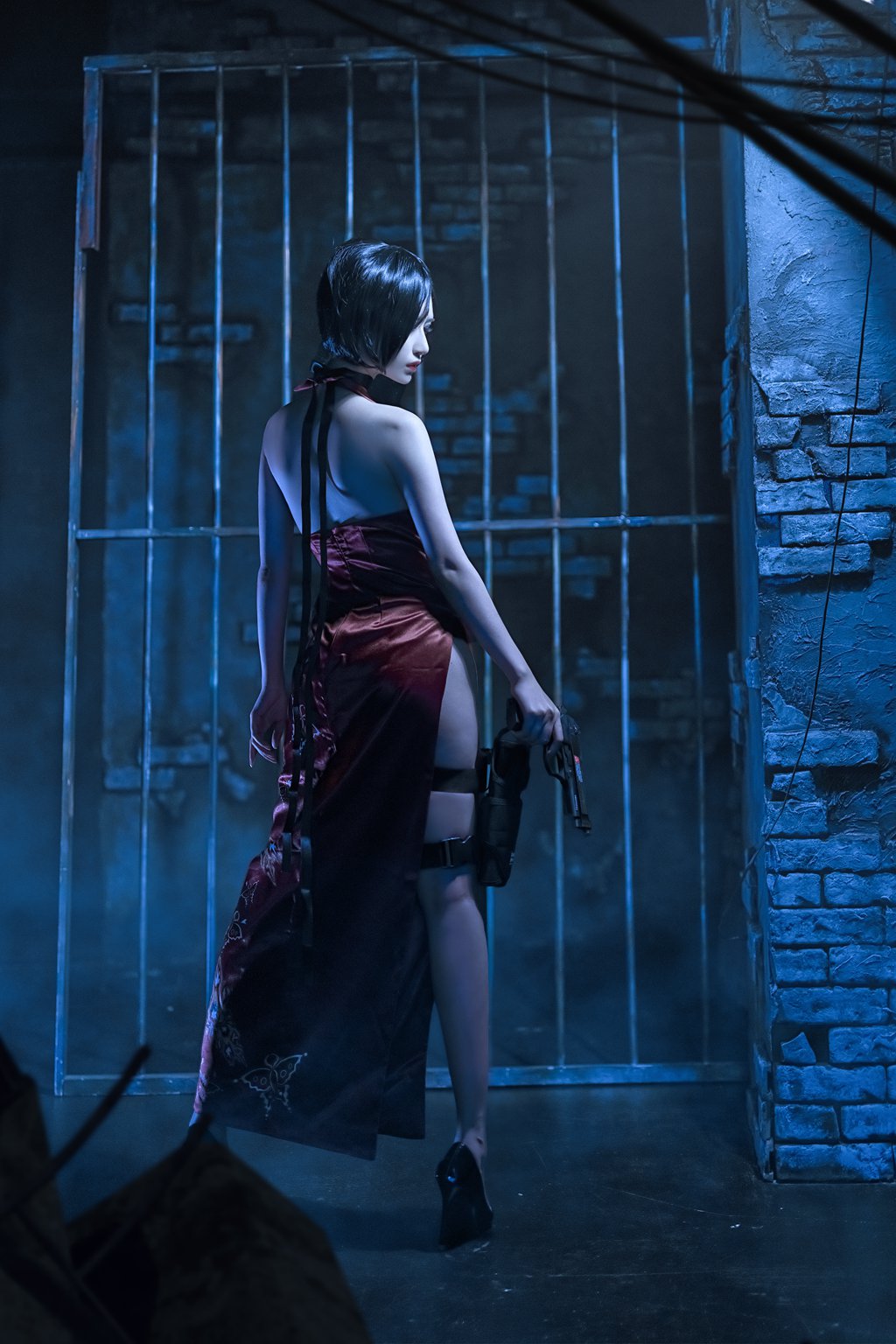 人气动漫Coser@Shika小鹿鹿 艾达王旗袍[14P-140M] 网红写真-第3张