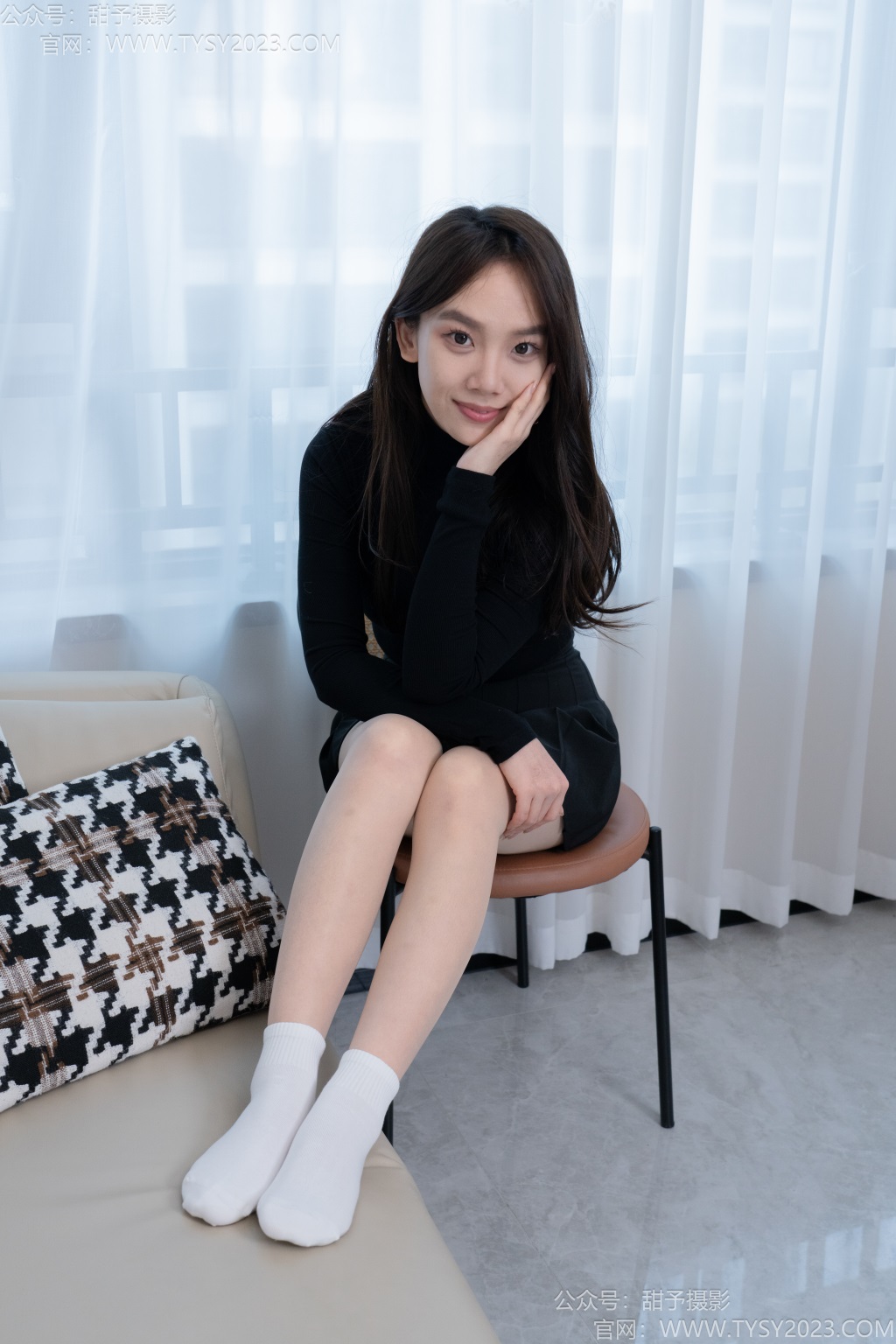 [甜予摄影] NO.191 贝壳-皮鞋、白棉袜、薄肉丝（脚尖加固）（完整版）[135P/2V/9.49G] 年费专享-第4张