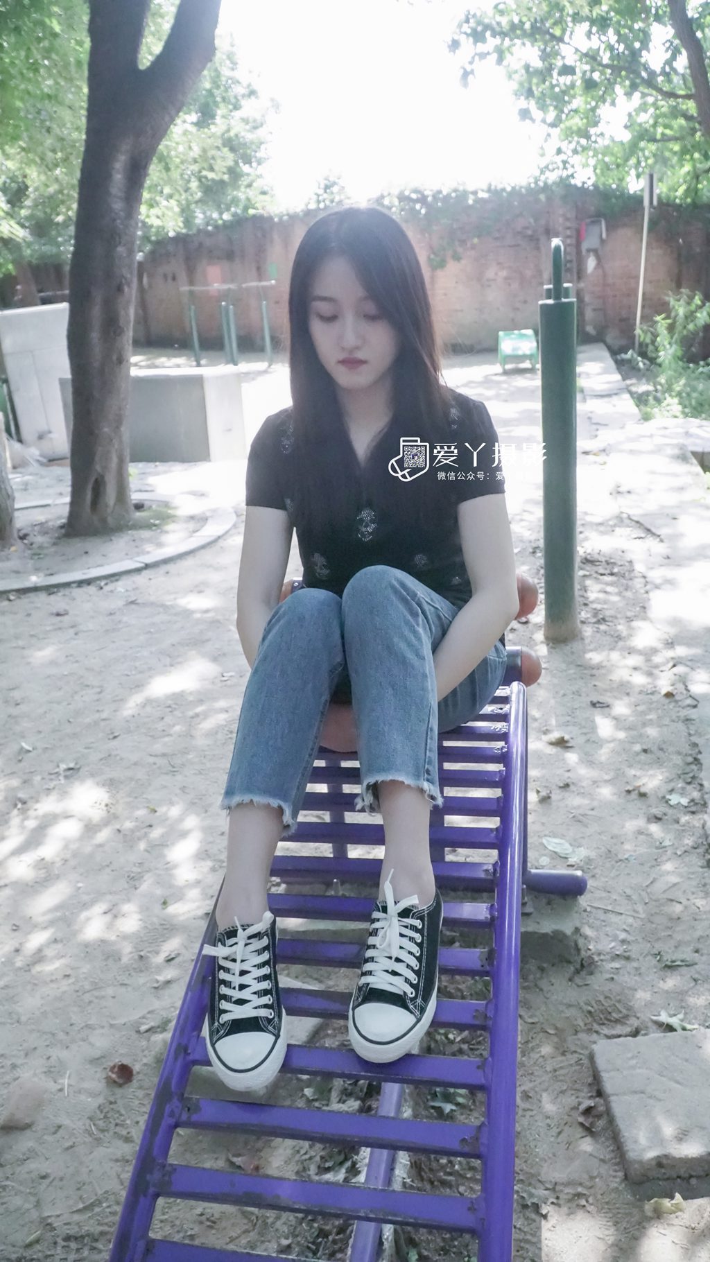 爱丫摄影 NO.006 森女爱自由（帆布鞋船袜裸足）(全程版) [175P/3V/5.46G] 年费专享-第4张