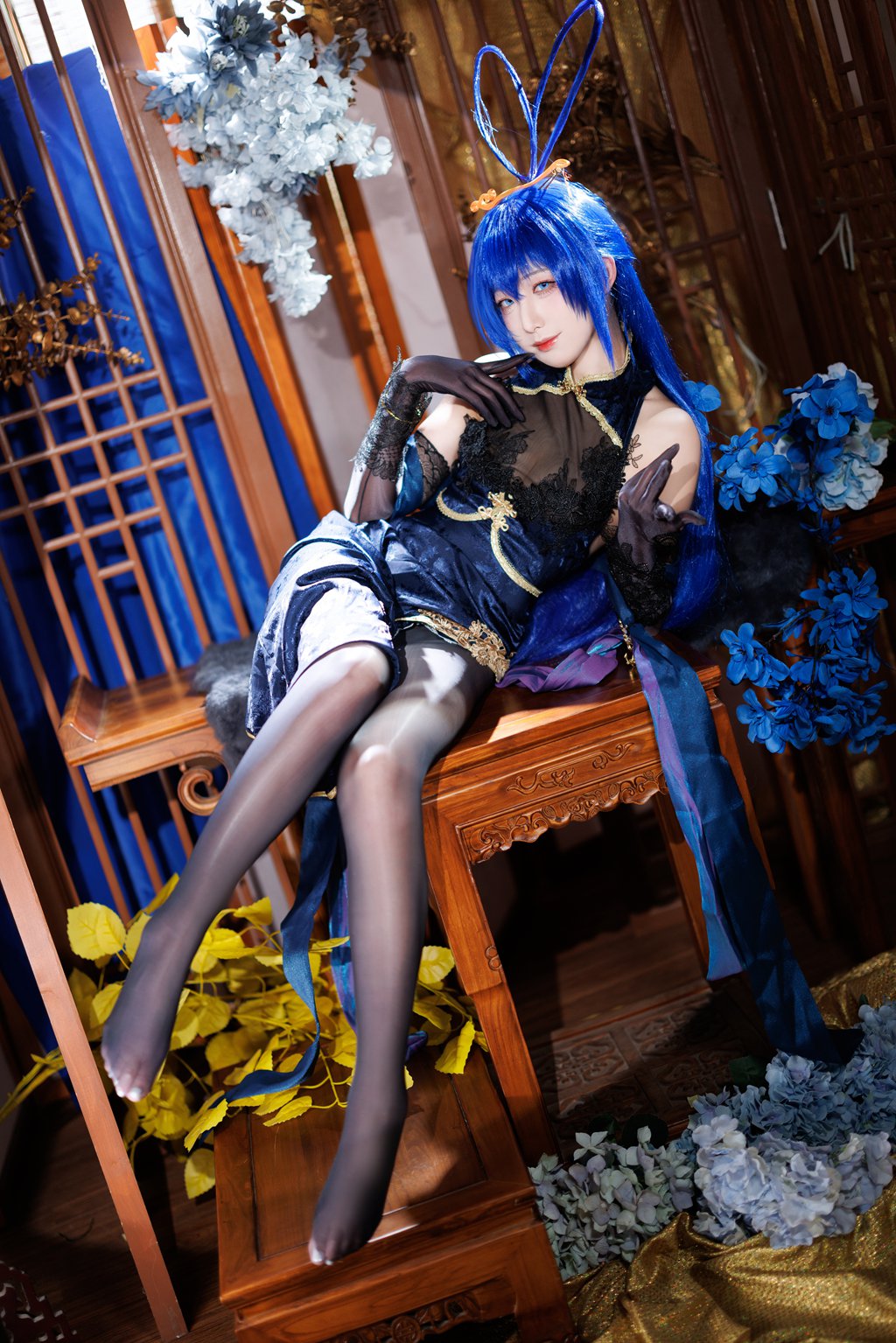 动漫博主@封疆疆 花园旗袍新泽西旗袍[43P-627.5M] 网红写真-第4张