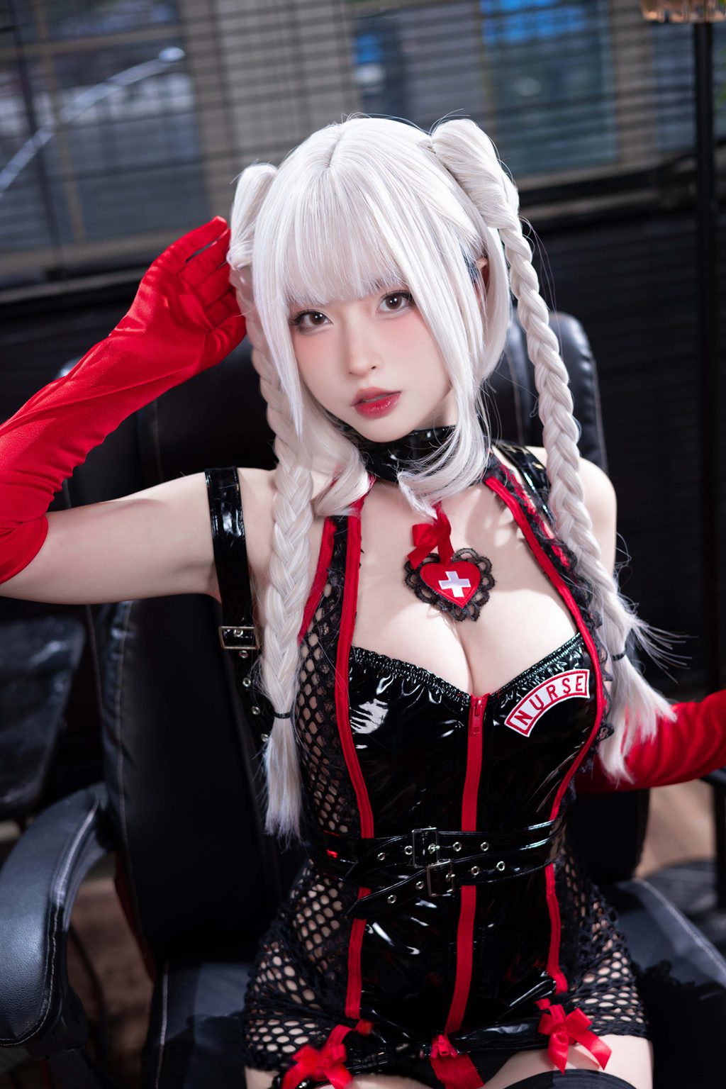 知名动漫博主@清水由乃 白发护士[57P-1V-339.3M] 网红写真-第4张