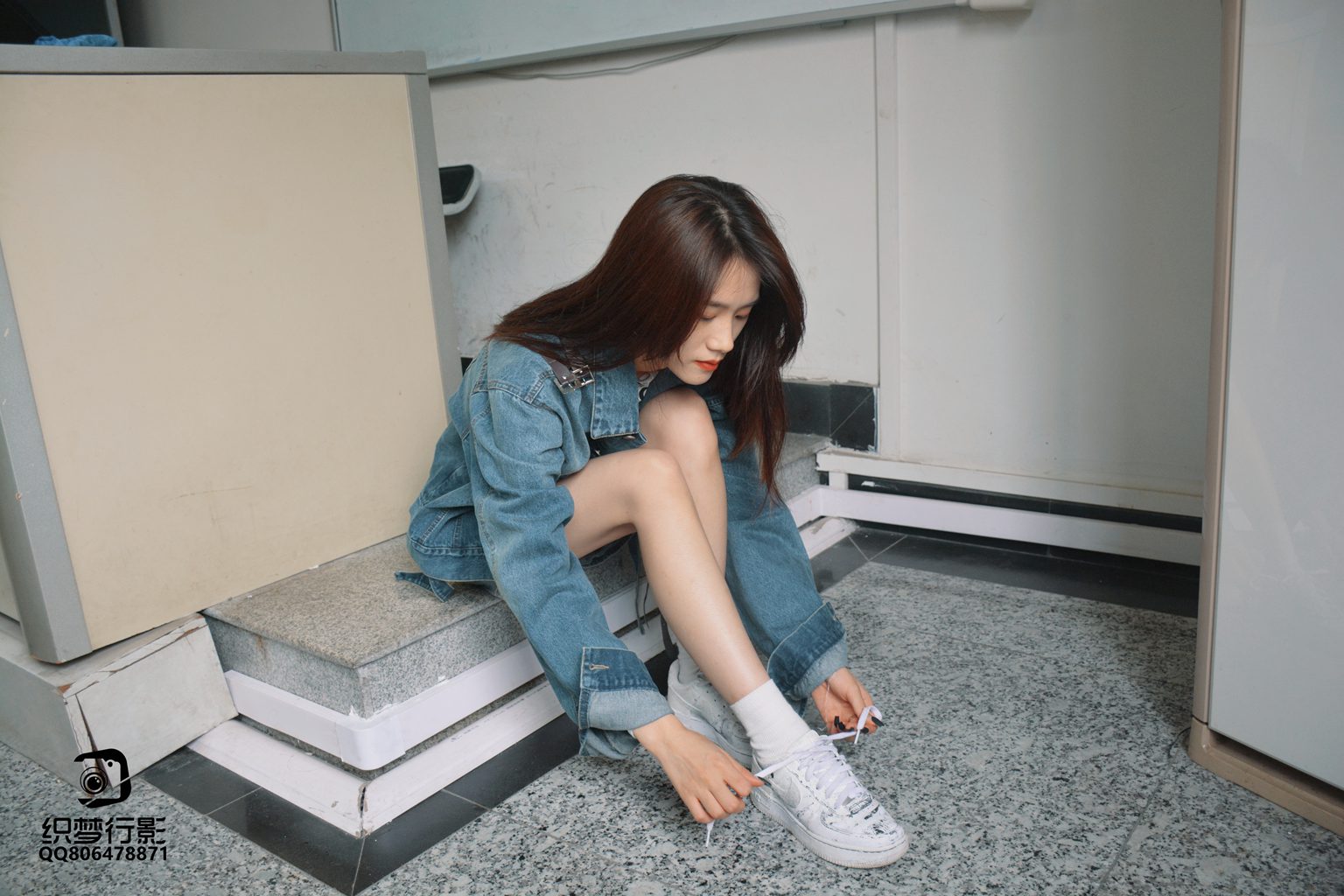 织梦映像 NO.004-双芝竞秀-教室白袜[68P/1V/1.5GB] 单购-第3张