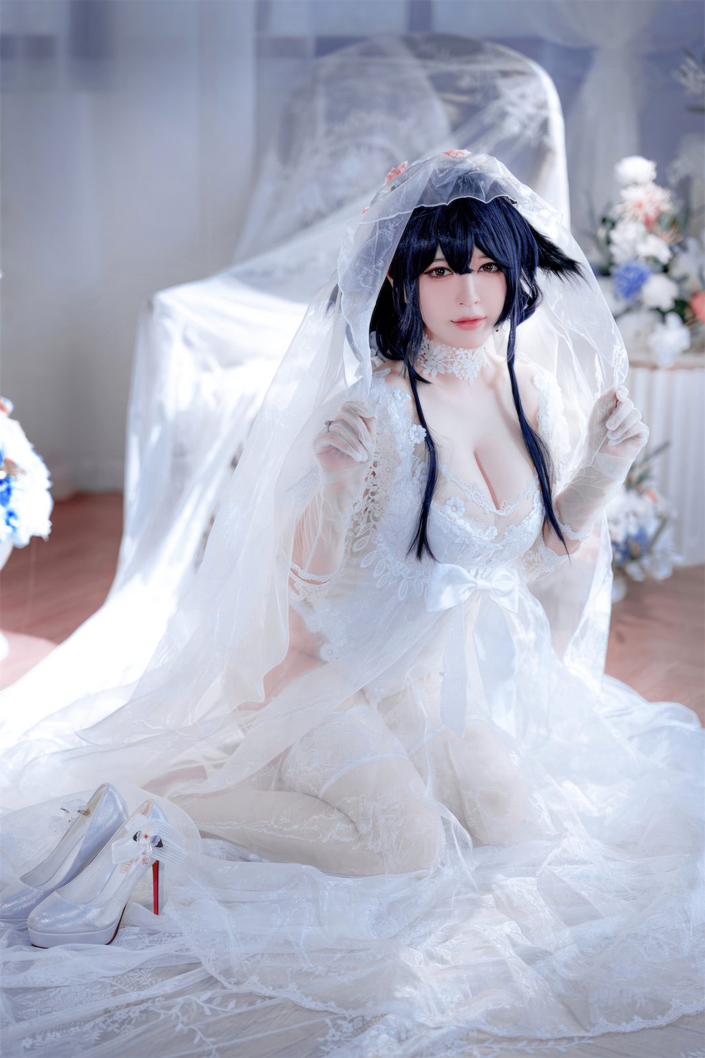 微博人气Coser@半半子 吾妻花嫁[52P-3V-190M] 网红写真-第3张