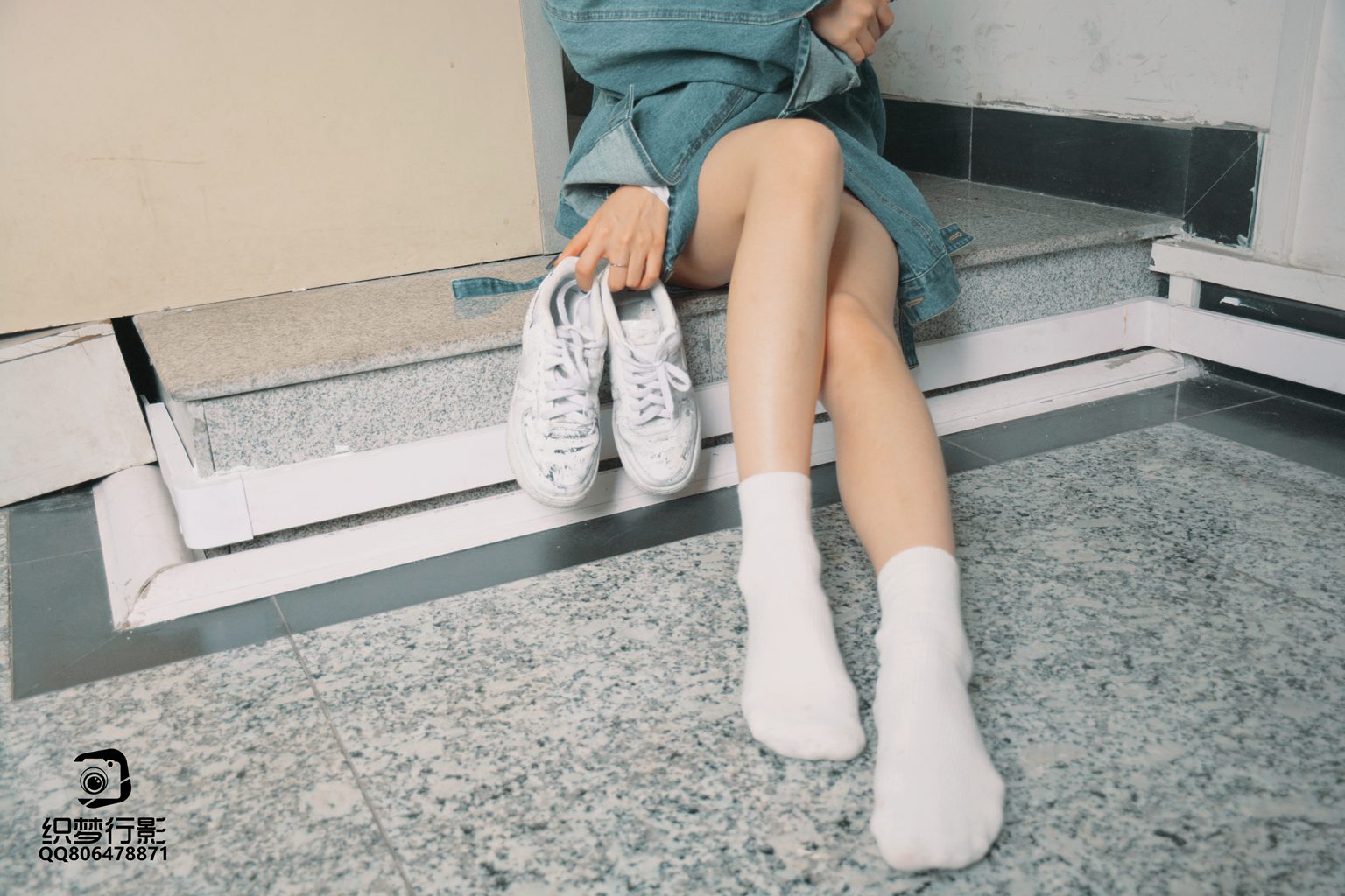 织梦映像 NO.004-双芝竞秀-教室白袜[68P/1V/1.5GB] 单购-第2张