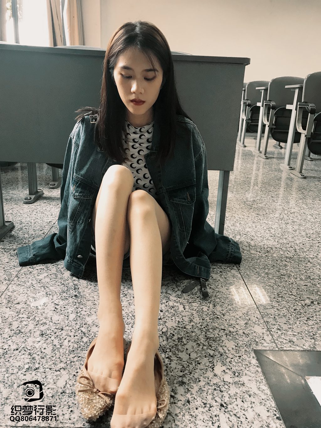 织梦映像 NO.005-双芝竞秀-教室肉丝[81P/1V/2.24GB] 单购-第2张