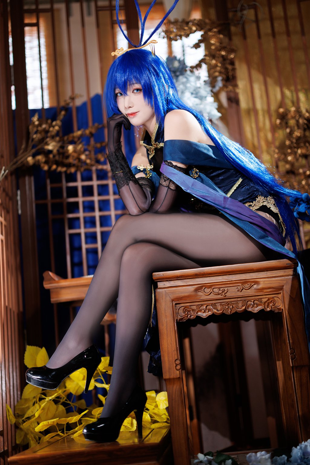 动漫博主@封疆疆 花园旗袍新泽西旗袍[43P-627.5M] 网红写真-第2张