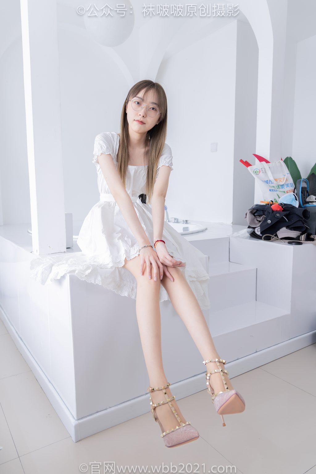 [BoBoSocks袜啵啵] NO.571 稚予-高跟鞋、薄肉丝、大腿薄白丝 [140P/1V/5.36GB] 年费专享-第2张