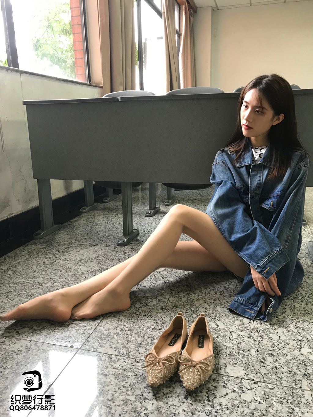 织梦映像 NO.005-双芝竞秀-教室肉丝[81P/1V/2.24GB] 单购-第1张