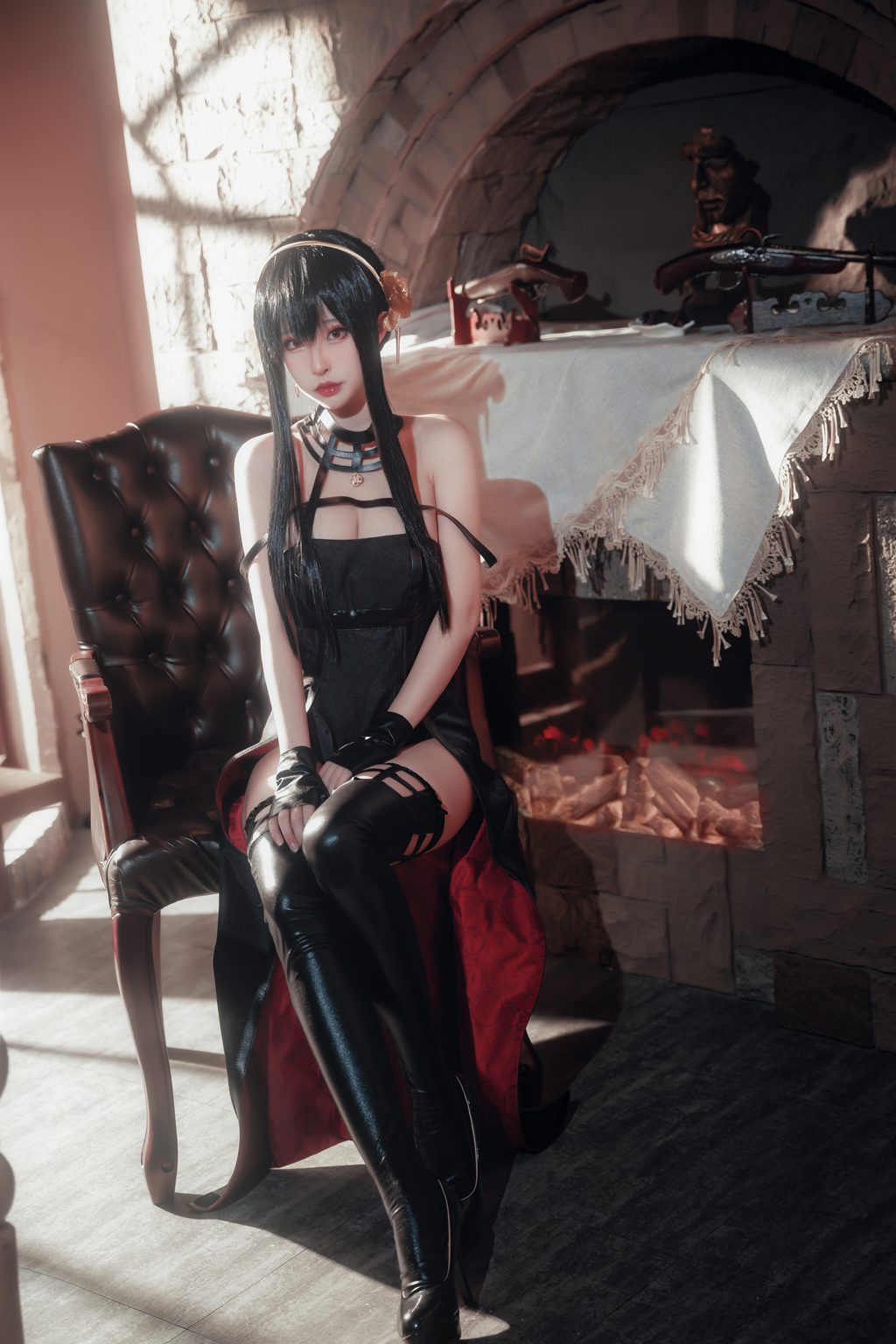 知名动漫博主@清水由乃 间谍过家家 约尔战斗服[30P-487.6M] 网红写真-第1张