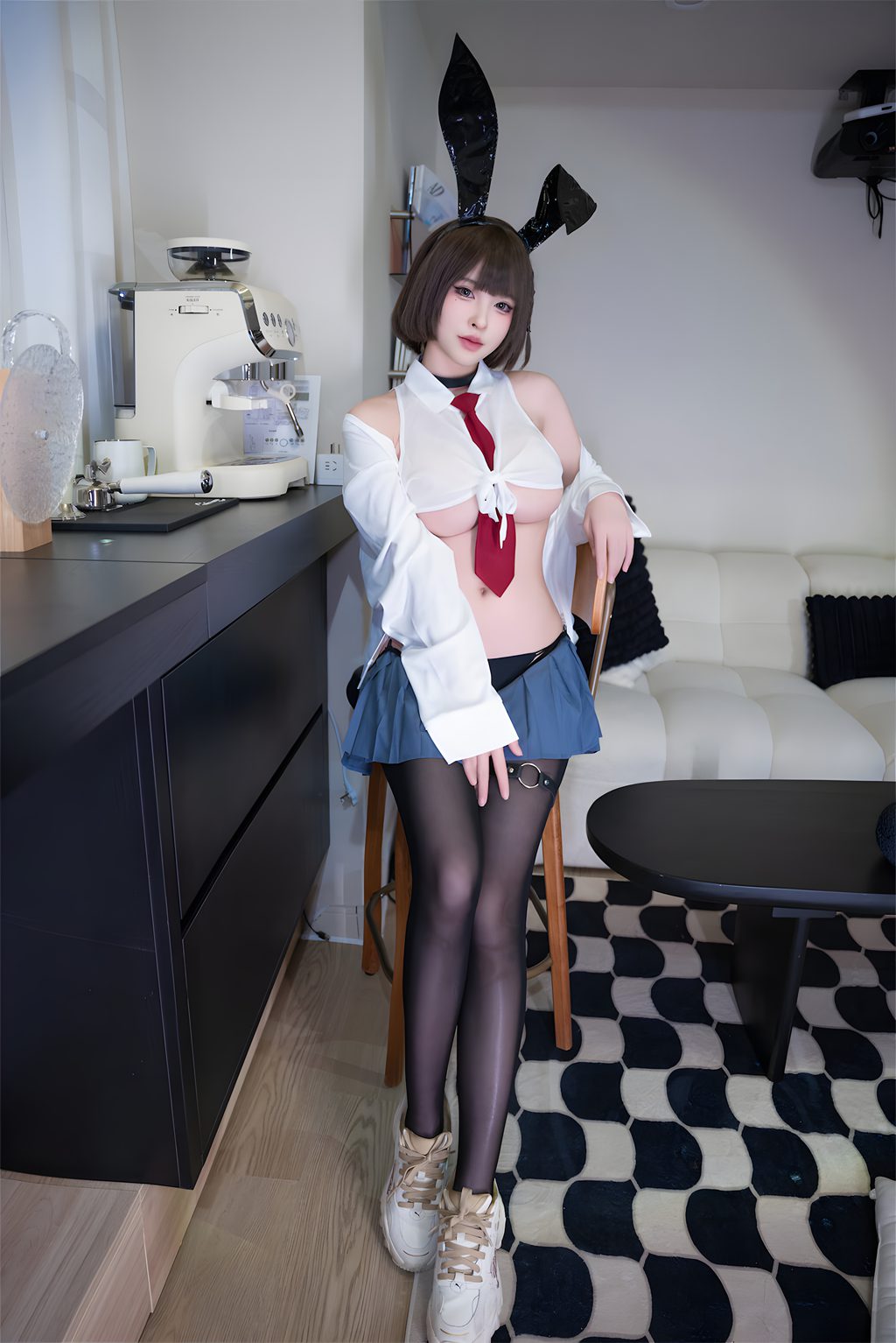 知名动漫博主@清水由乃  JK兔女郎 [59P-517MB] 网红写真-第1张