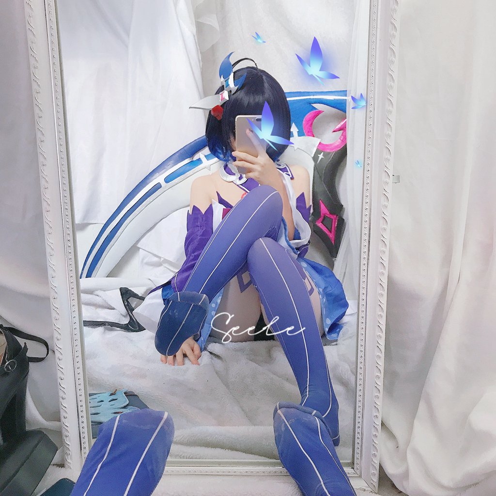 网紅Coser@Seele麦麦 –希儿幻海梦蝶[168P-232M] 网红写真-第1张
