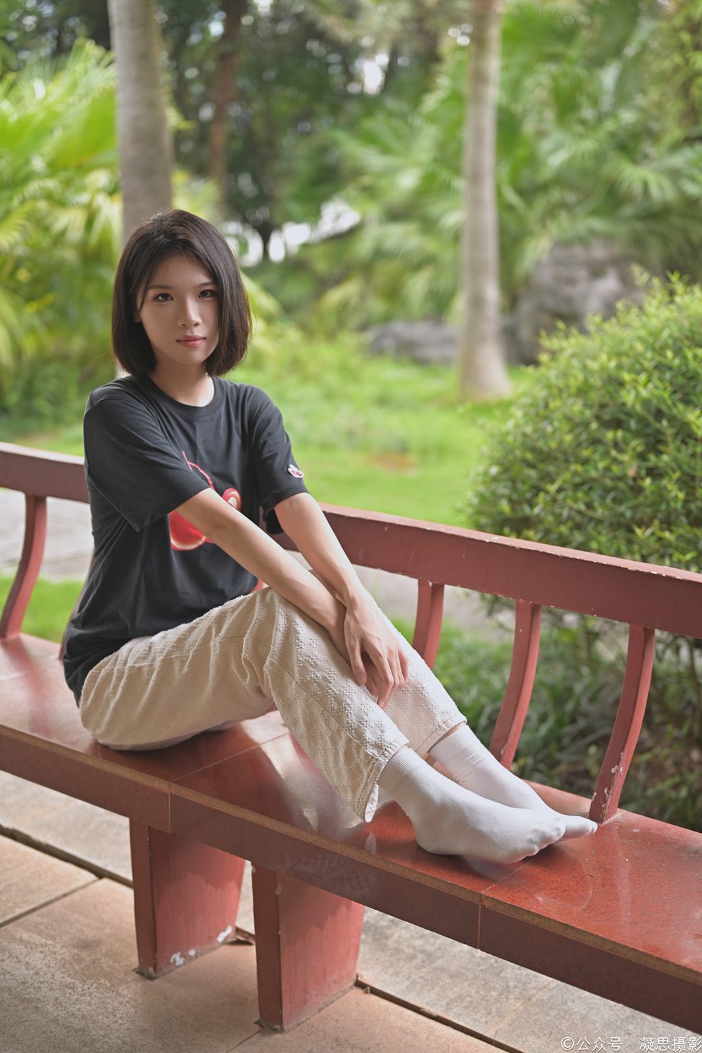 凝思摄影 NO.031期：小睿（T恤、短白袜、平底鞋） [144P/1V/5.27G] 凝思摄影-第1张