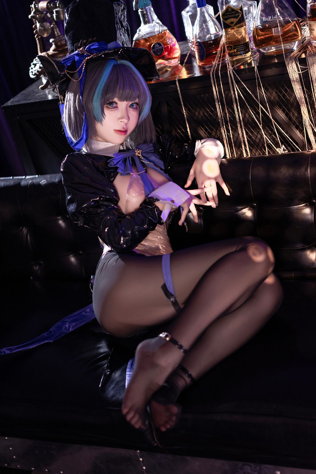 网紅Coser@矢量鱼 –柴郡魔术师 [39P-443MB] 网红写真-第1张