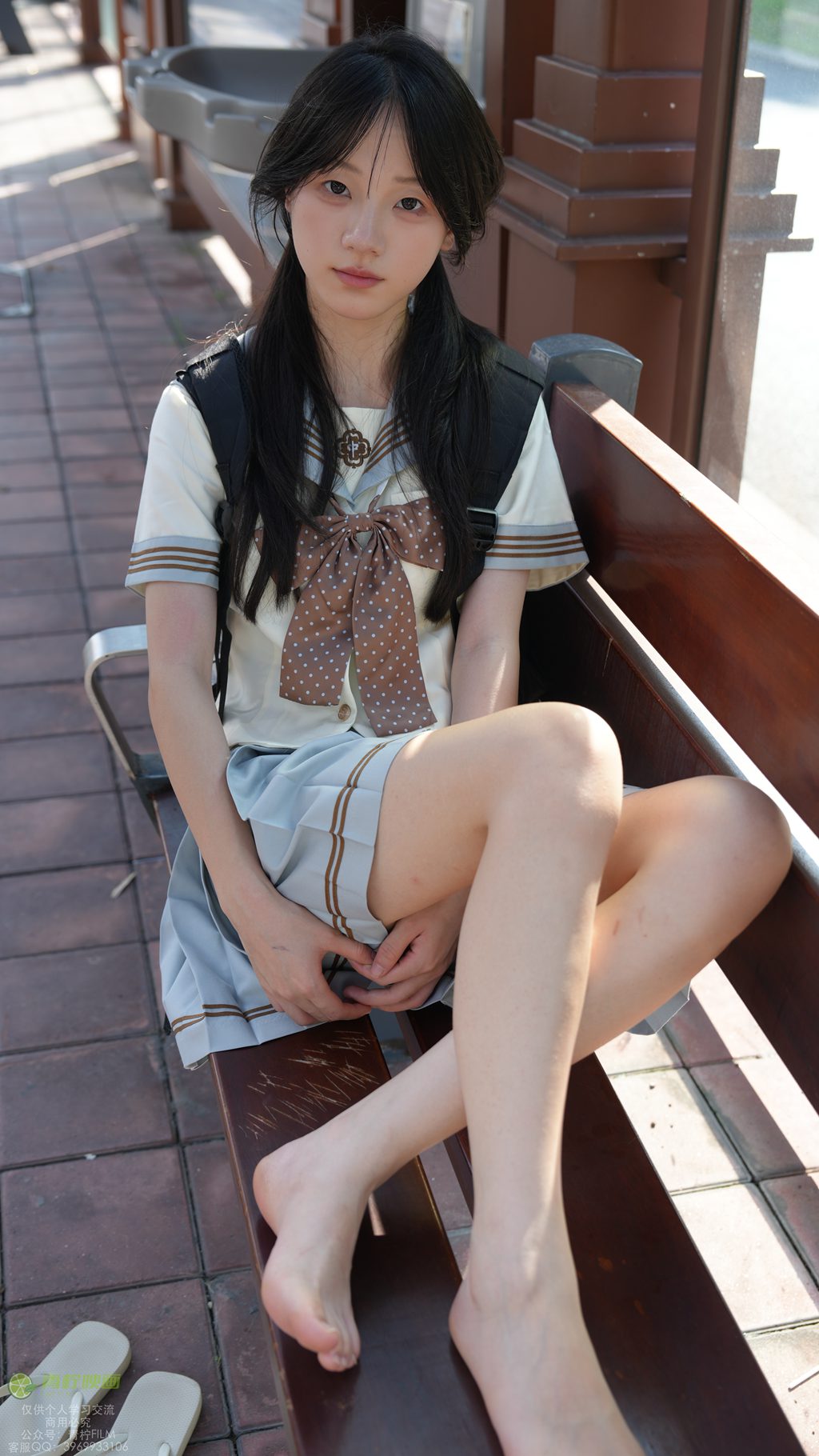 [青柠映画] NO.048 阿慌 JK等公交素材（全套版）[136P/2V/4.72G] 年费专享-第4张