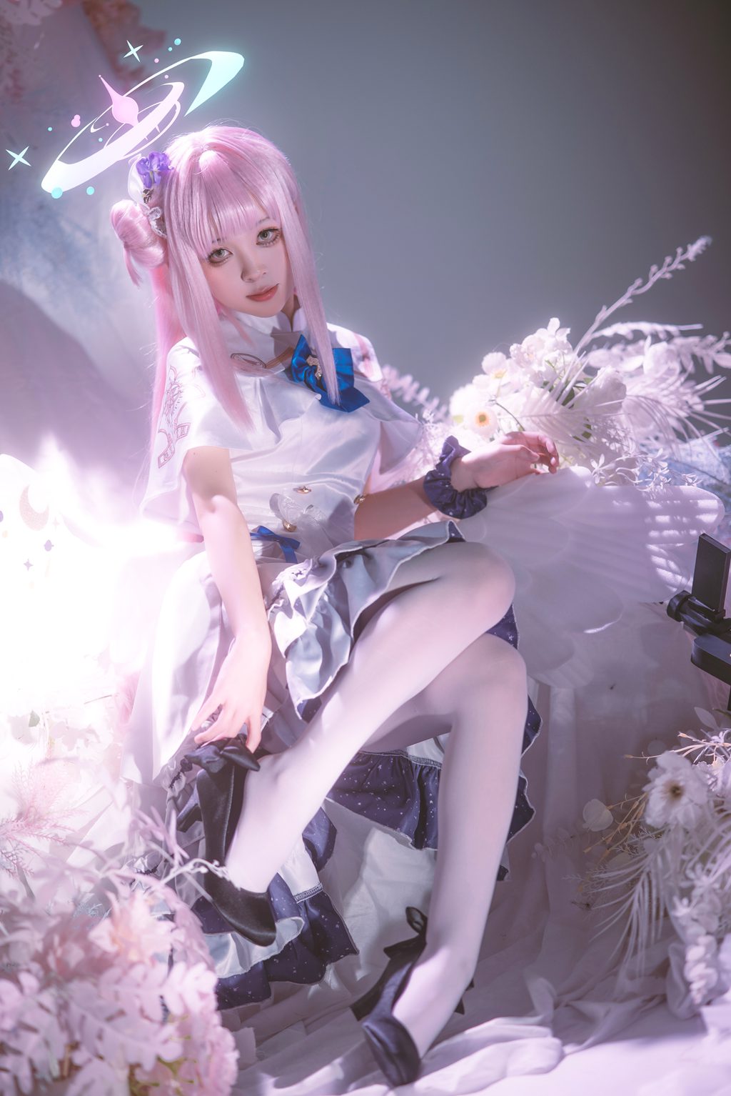 网紅Coser@矢量鱼 –蔚蓝档案 圣园未花 [27P-327MB] 网红写真-第4张