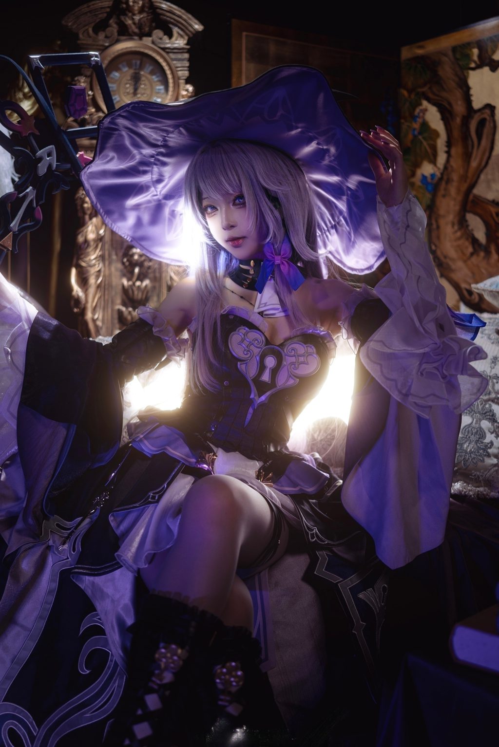 网紅Coser@矢量鱼 –崩坏星穹铁道大黑塔 [18P-31MB] 网红写真-第4张