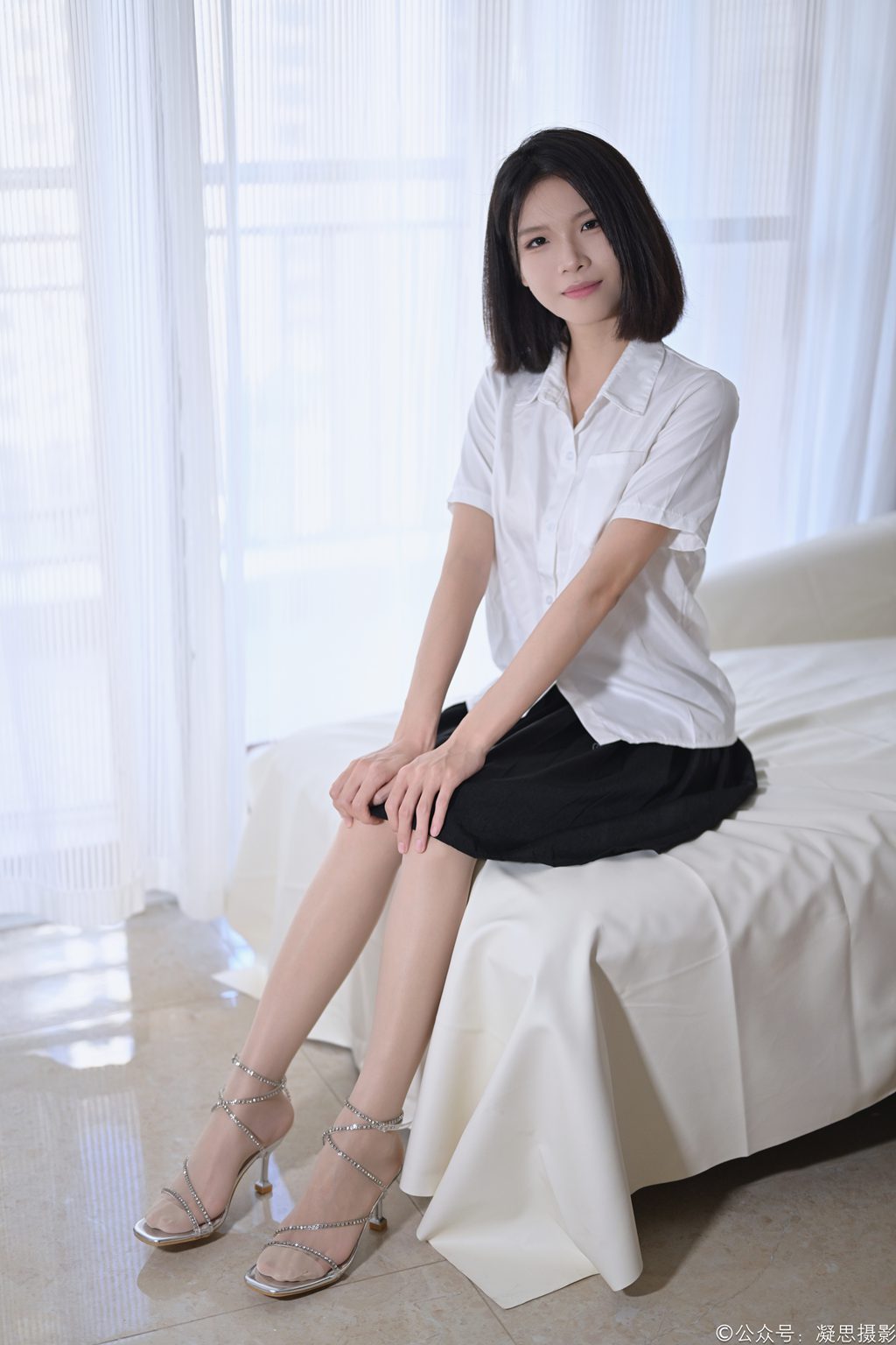 凝思摄影 NO.040 小睿（制服、连裤肉丝、高跟鞋）[135P/1V/4.87G] 凝思摄影-第4张