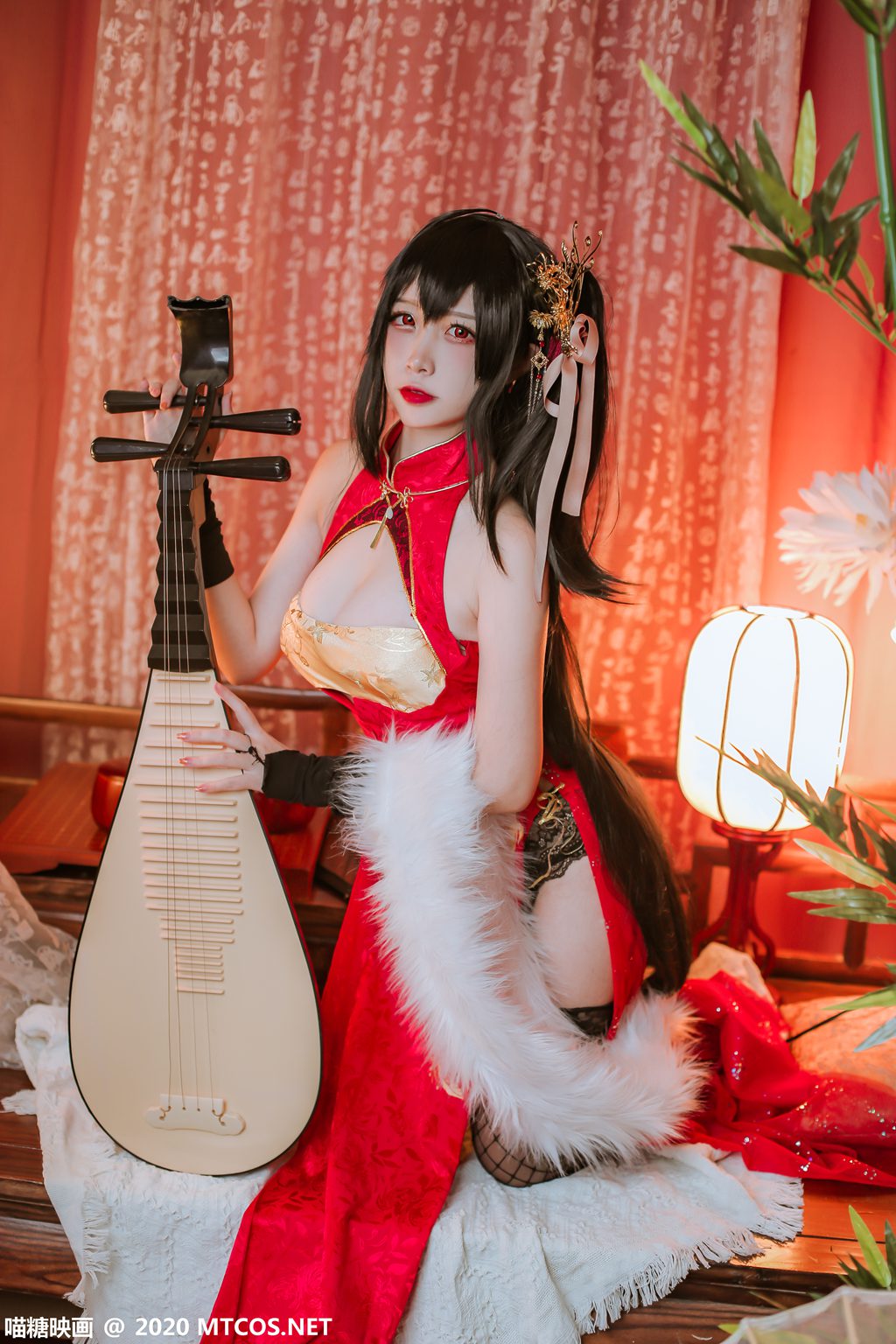 喵糖映画少女 HML.018 碧蓝大凤旗袍[41P／592M] 其它写真-第4张