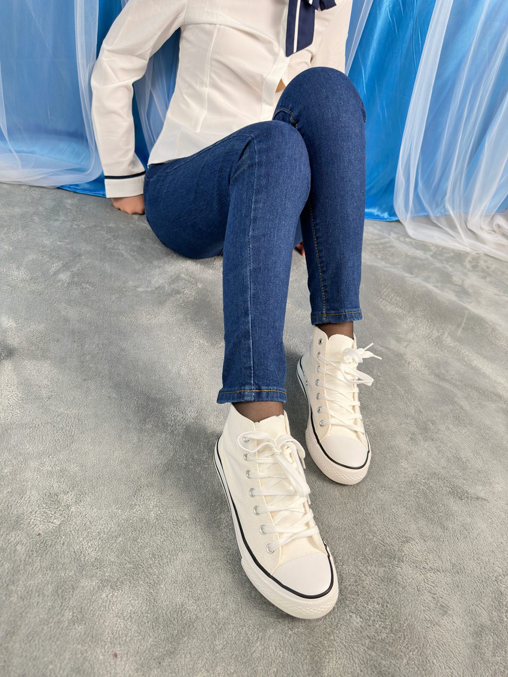 三禾摄影 NO.024 牛仔裤里丝 帆布鞋 高跟 [201P/1.58GB] 三禾摄影-第4张