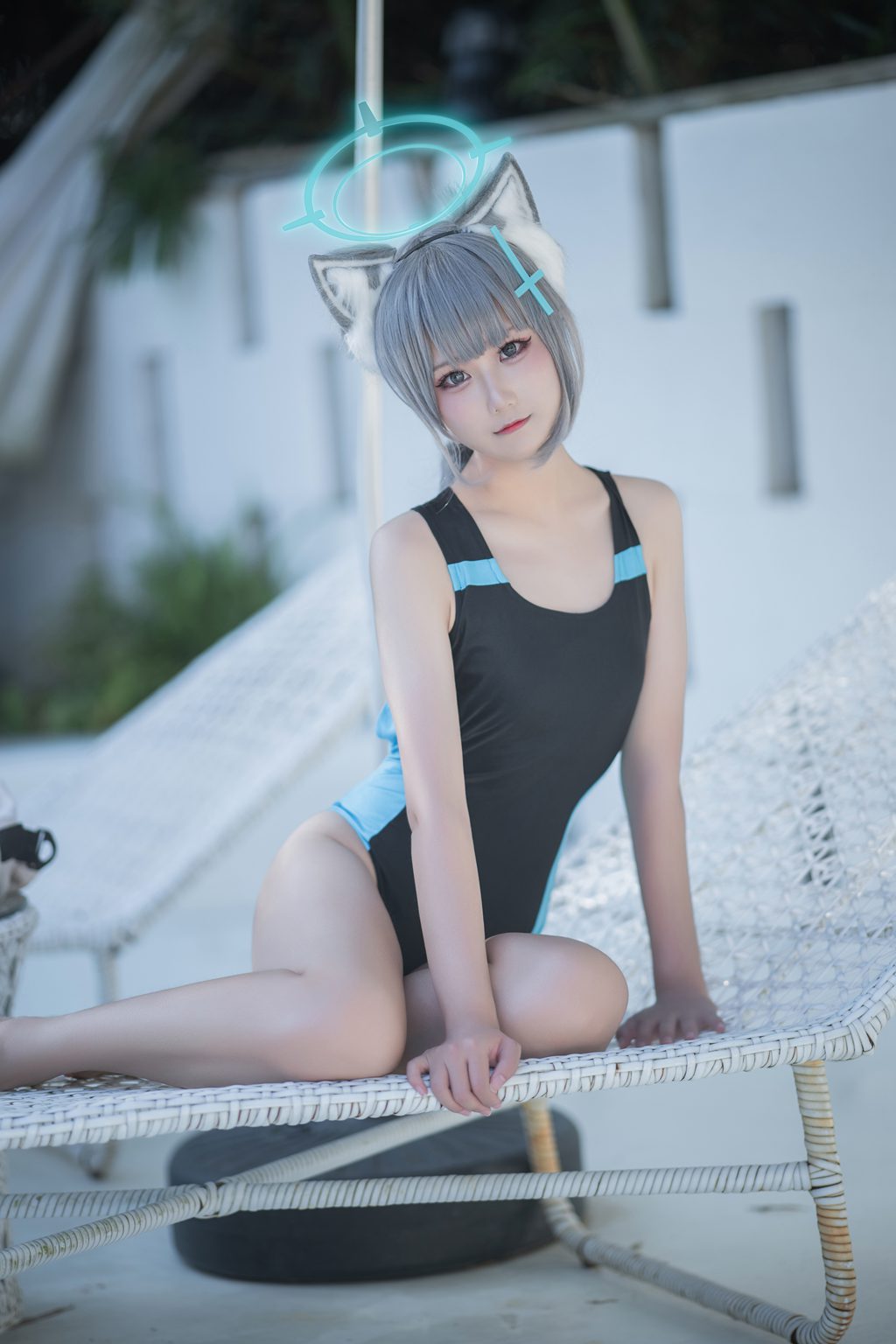 网紅Coser@lunananya 砂狼白子 泳装 [29P-170MB] 网红写真-第4张