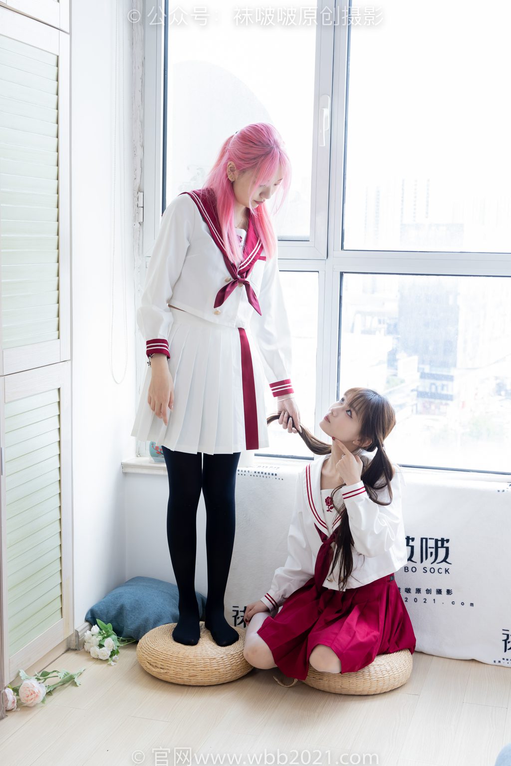 [BoBoSocks袜啵啵] NO.576 小甜豆&甜甜圈-高跟鞋、厚嘿丝、油亮薄白丝、裸足 [197P/1V/8.03GB] 年费专享-第3张