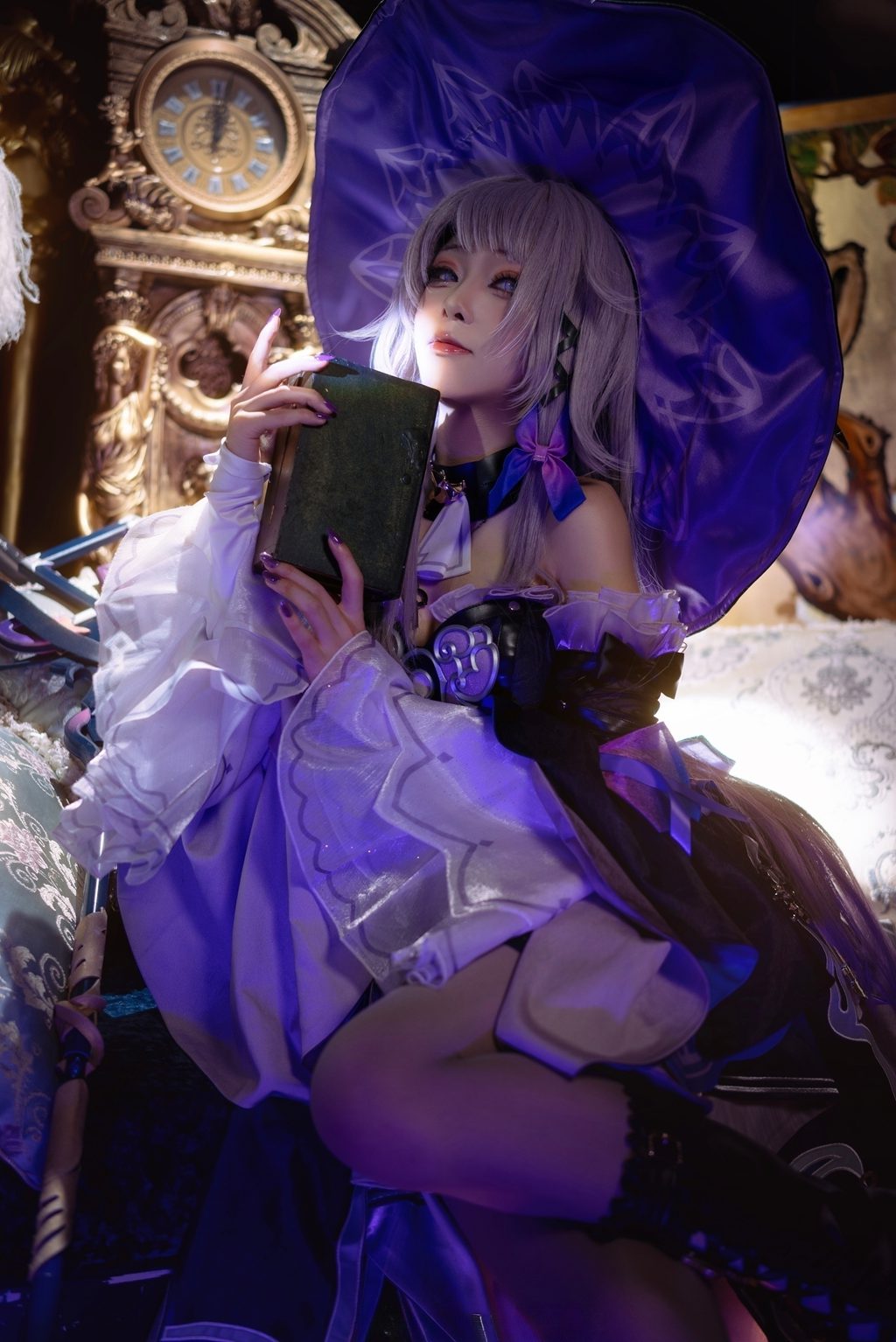 网紅Coser@矢量鱼 –崩坏星穹铁道大黑塔 [18P-31MB] 网红写真-第3张