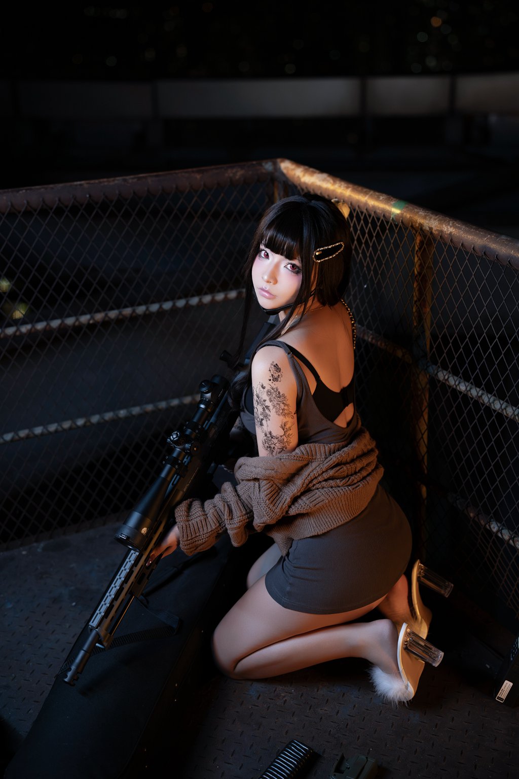 动漫博主@yuuhui玉汇  NIKKE 杀手妻子 [136P1V-946MB] 网红写真-第3张